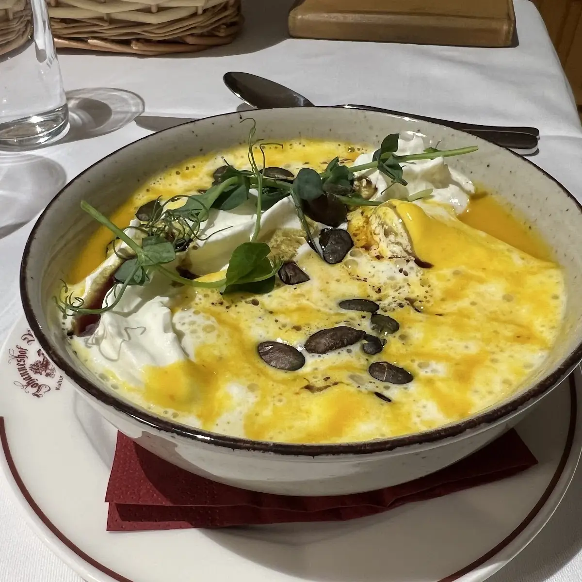Kürbiscreme Suppe