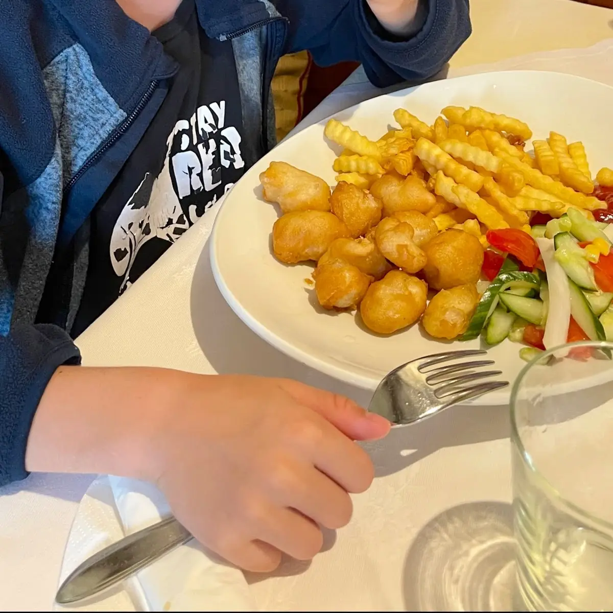 Mit Pommes