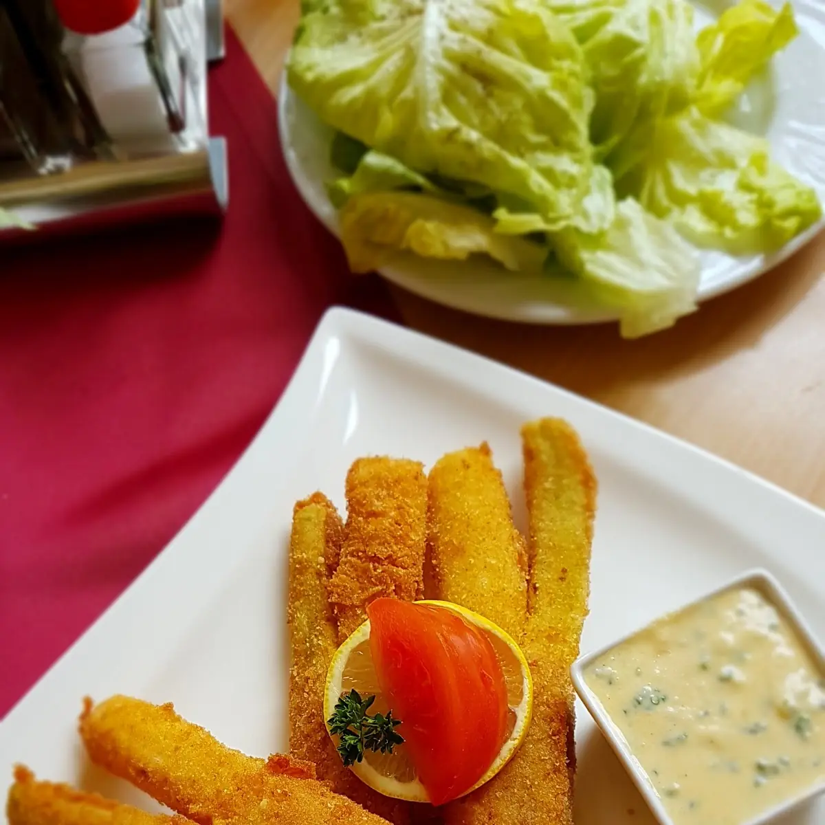 Panierter Spargel