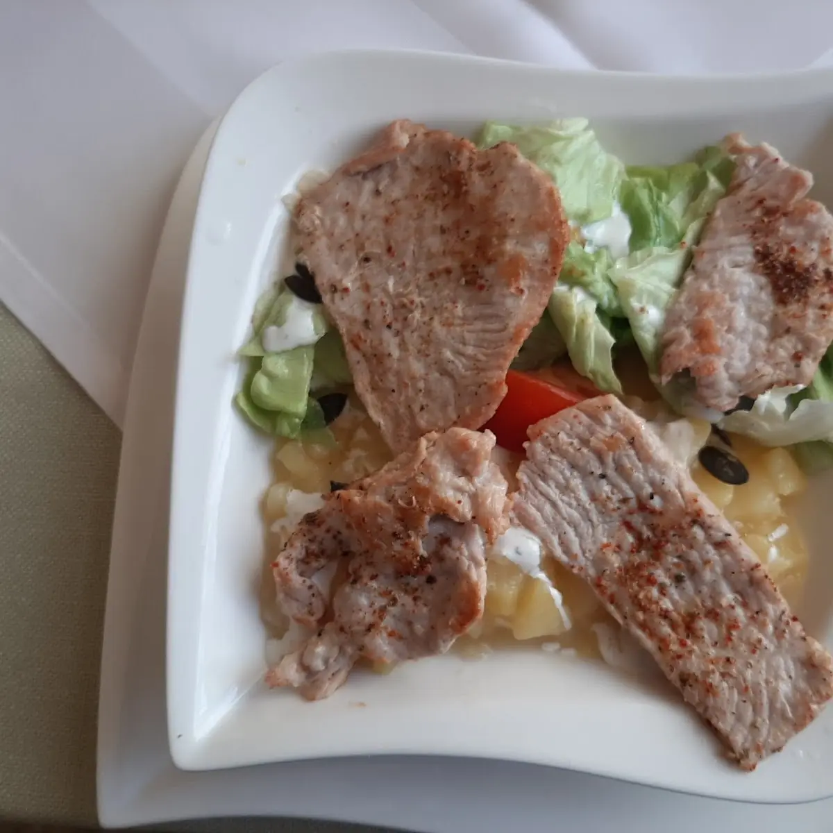 Salat Mit Putenstreifen