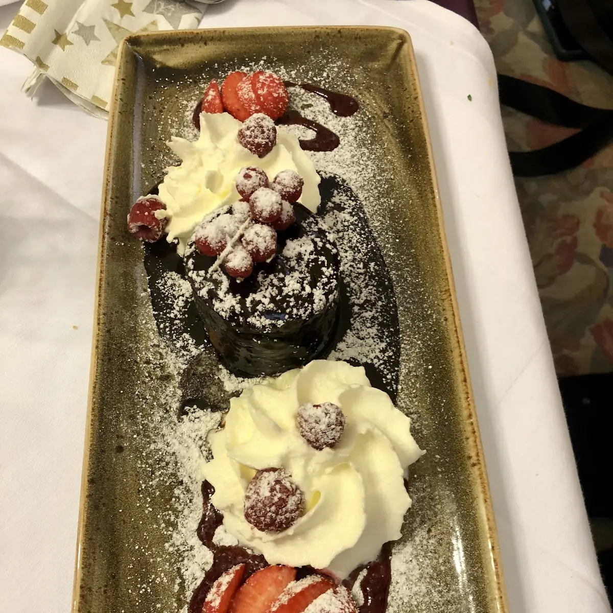 Hausgemachtes Schokoladen- Soufflé Mit Schlagobers