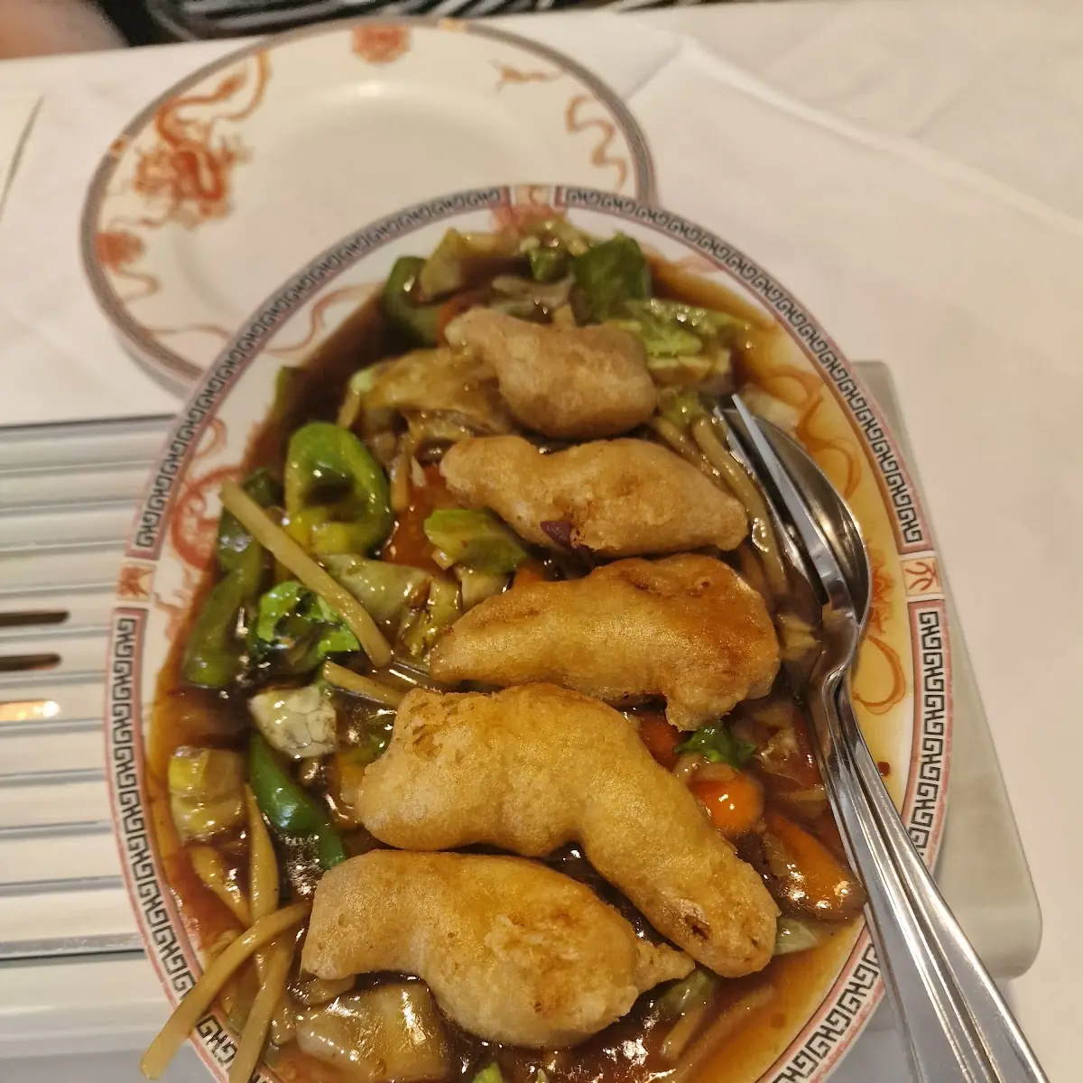 Fisch Mit Scharfen Gemüse