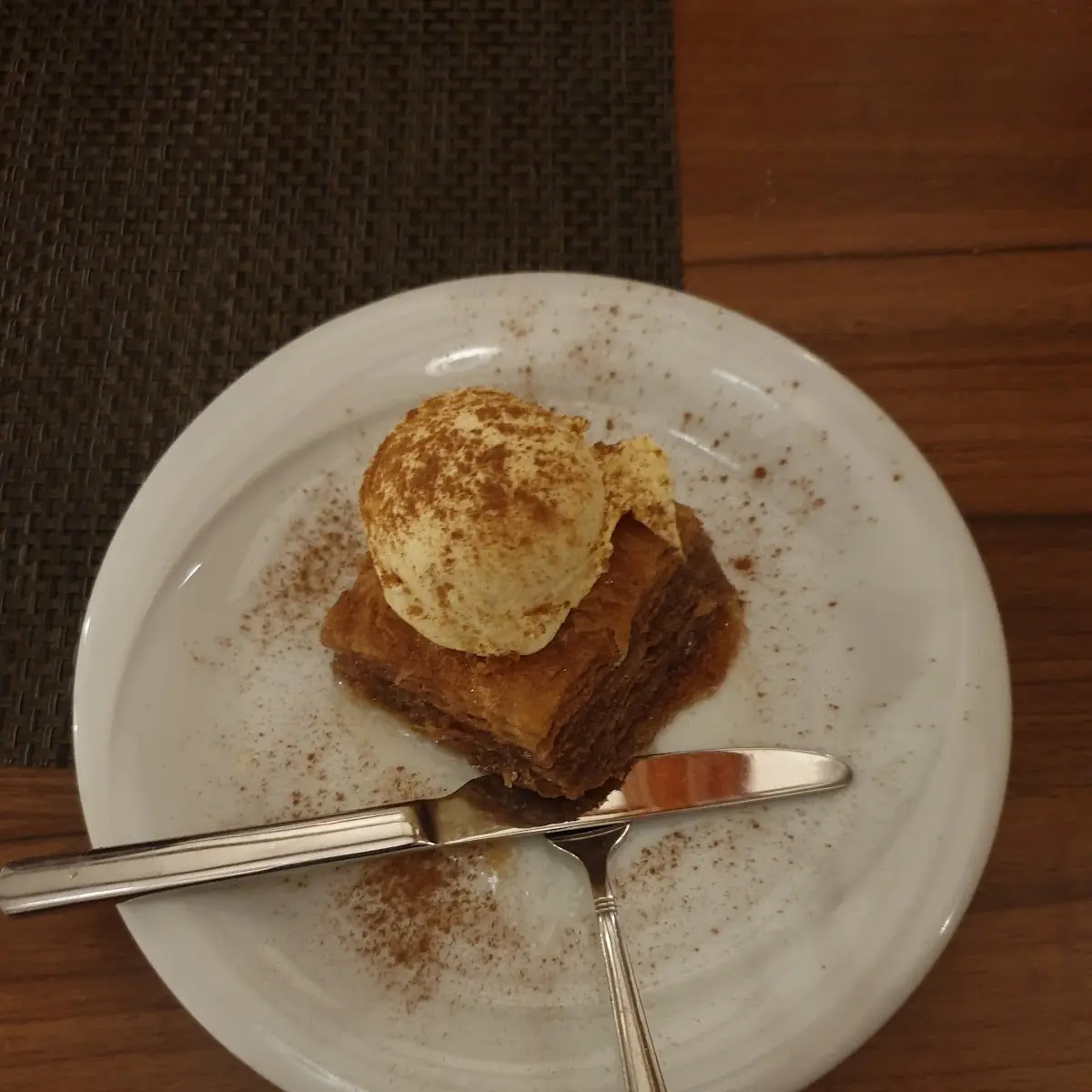 Baklava Mit Vanilleeis