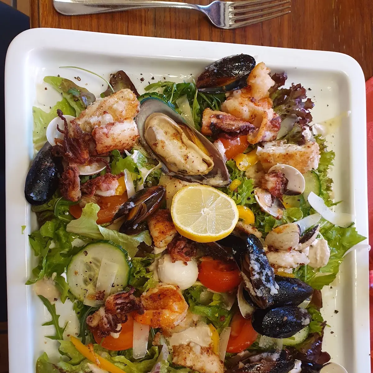 Sea Food Caesars Salad
