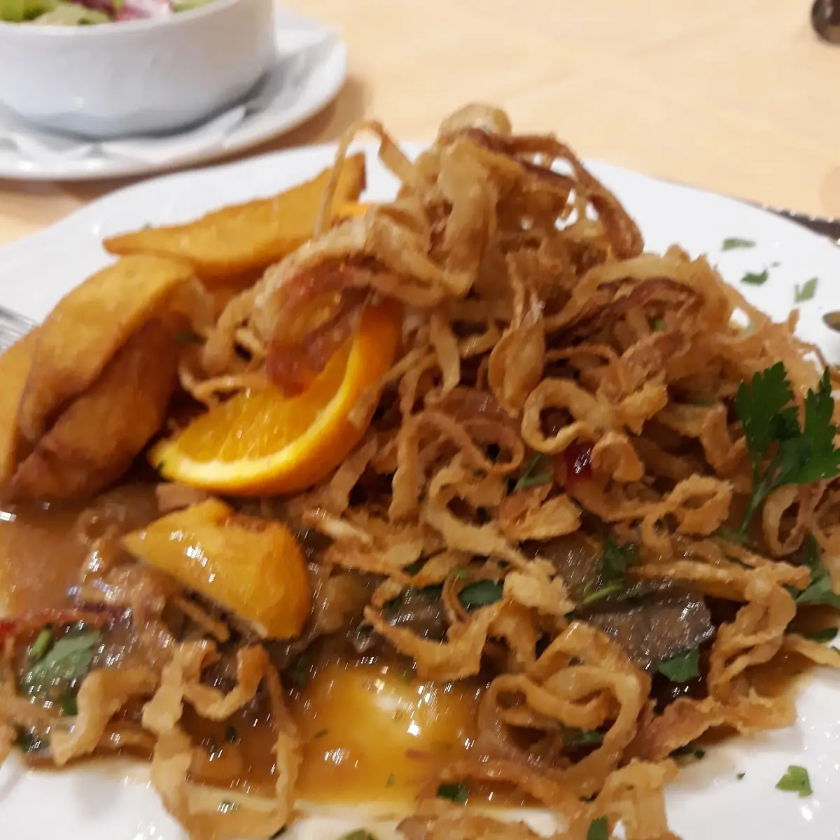 Eine Art Zwiebelrostbraten