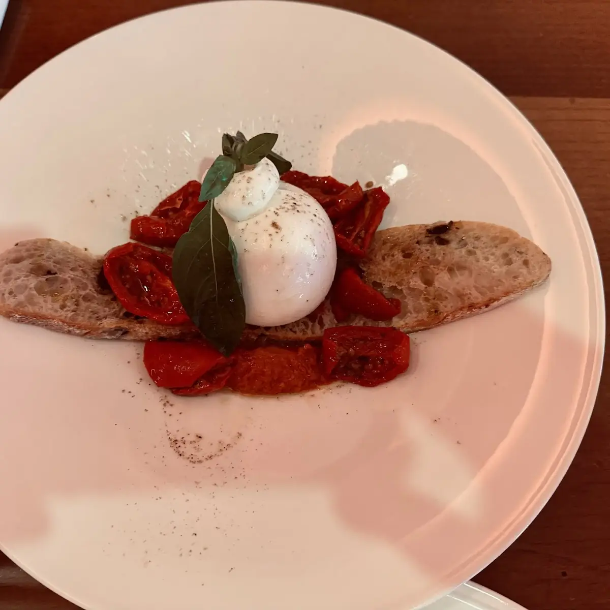 Plum Tomatoes and Buffalo Mozzarella