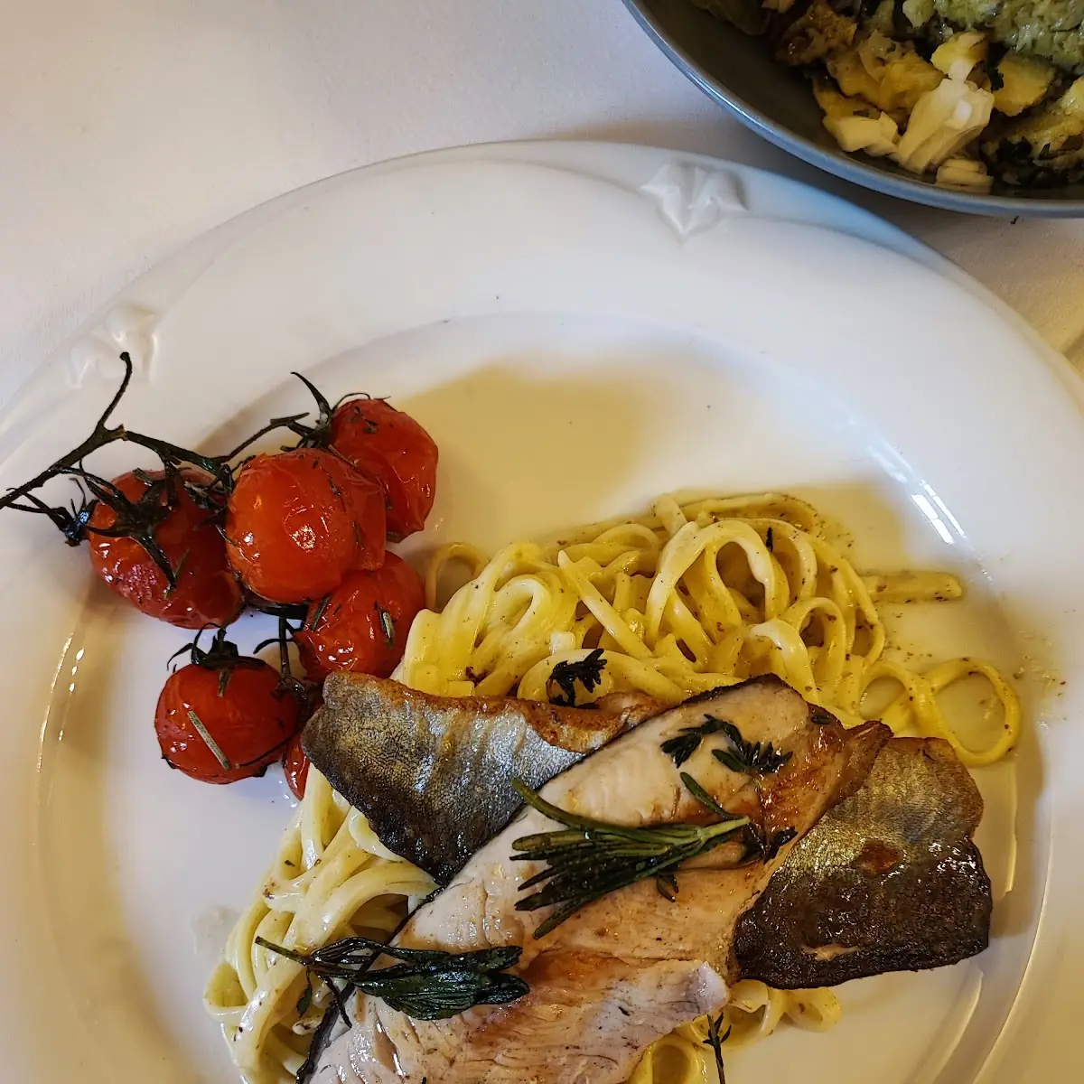 Saibling Mit Trüffel Linguini