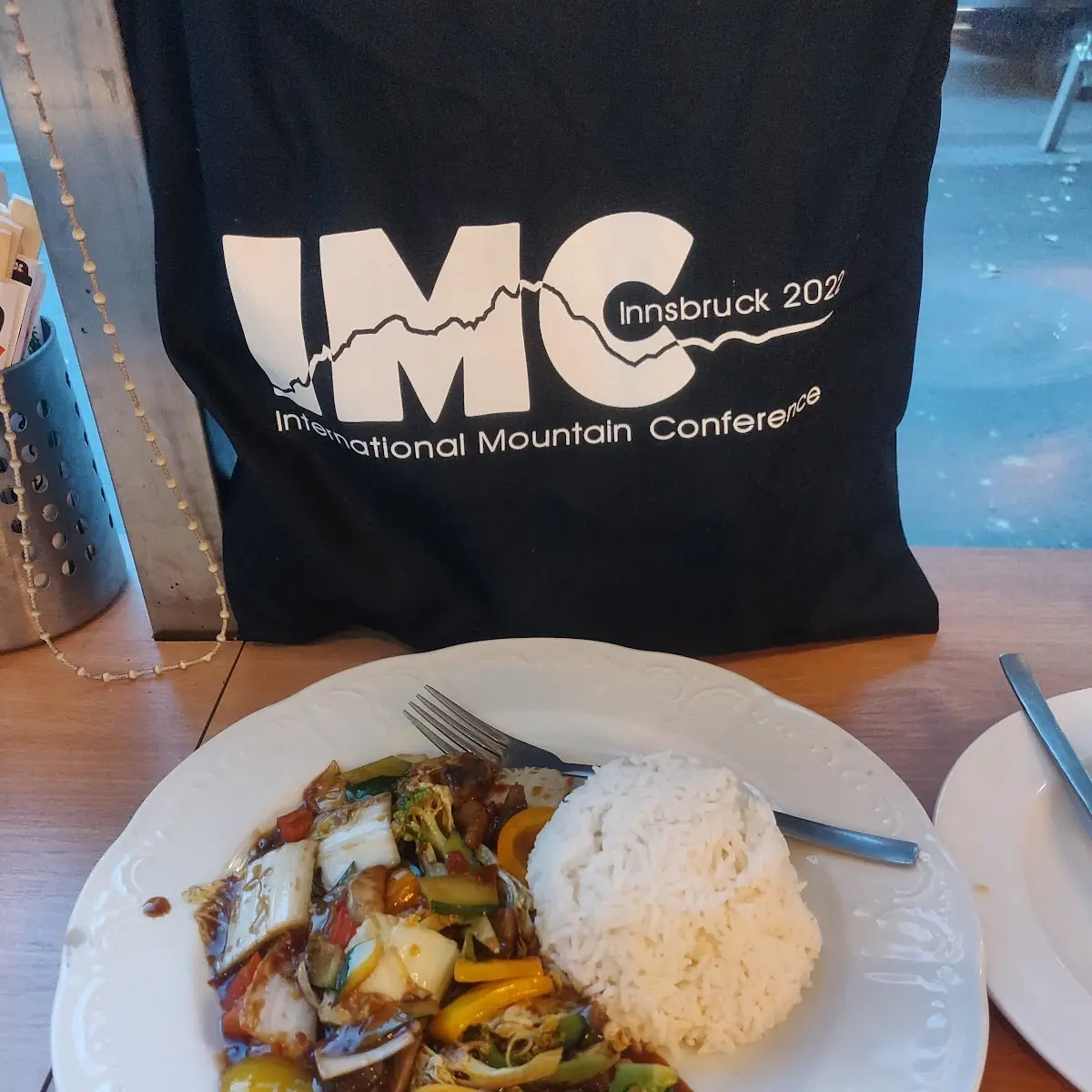 Stir Fried Veggies in Szechuan Sauce and Rice