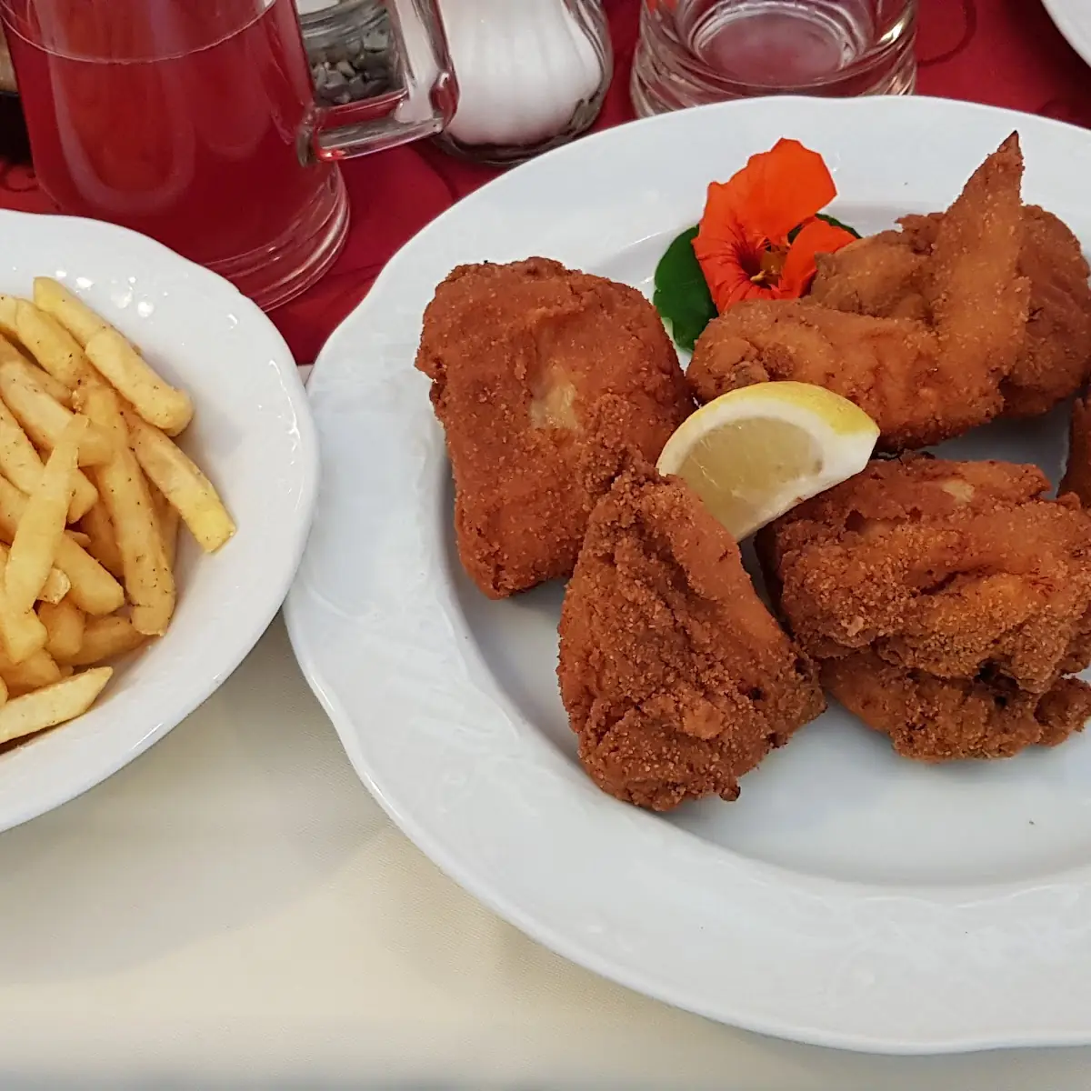 Backhendl Mit Pommes