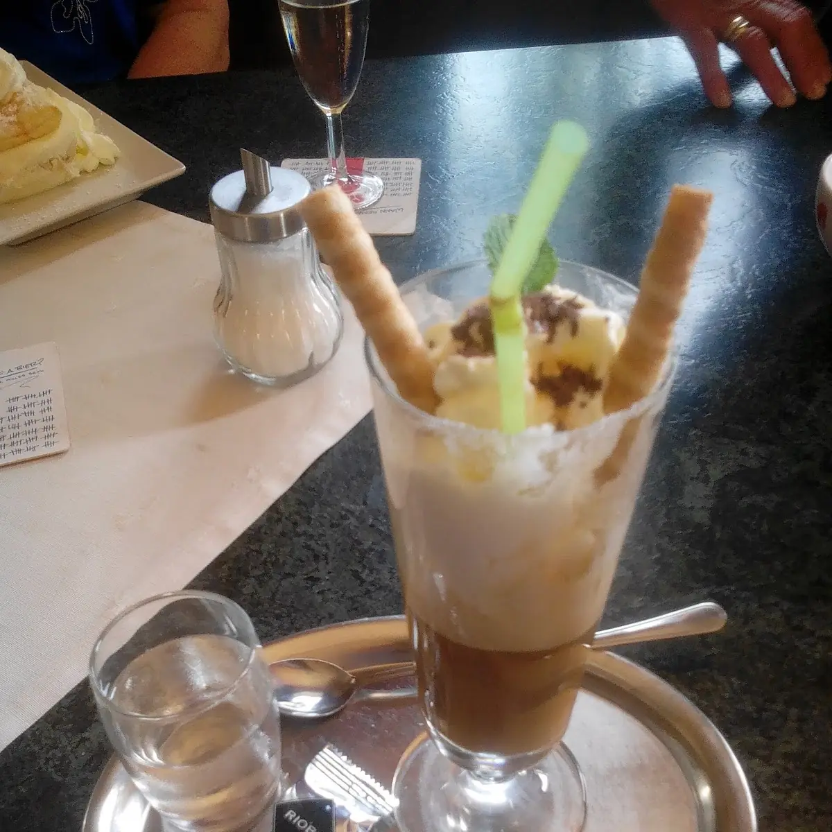 Ein Eiskaffee