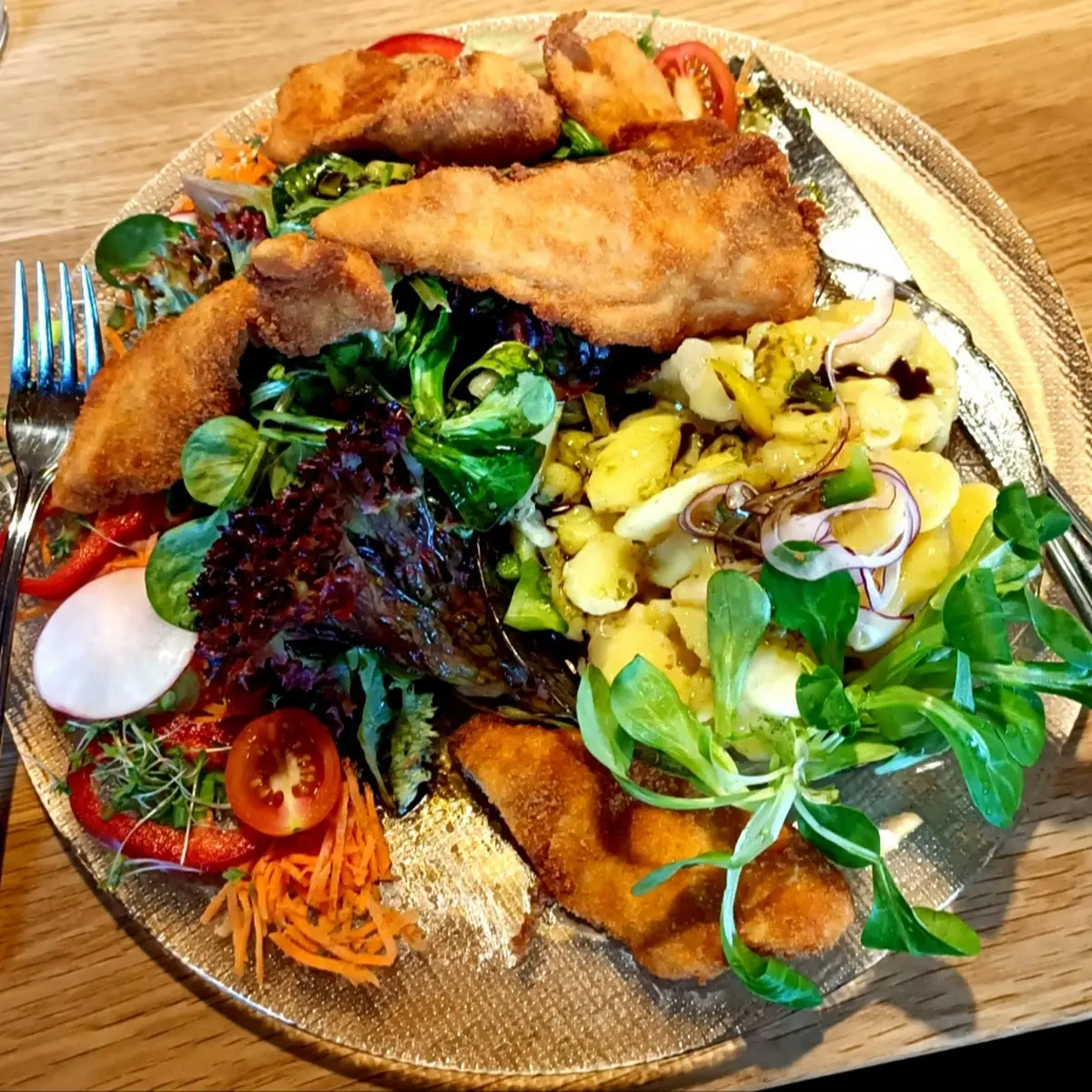 Backhendlsalat