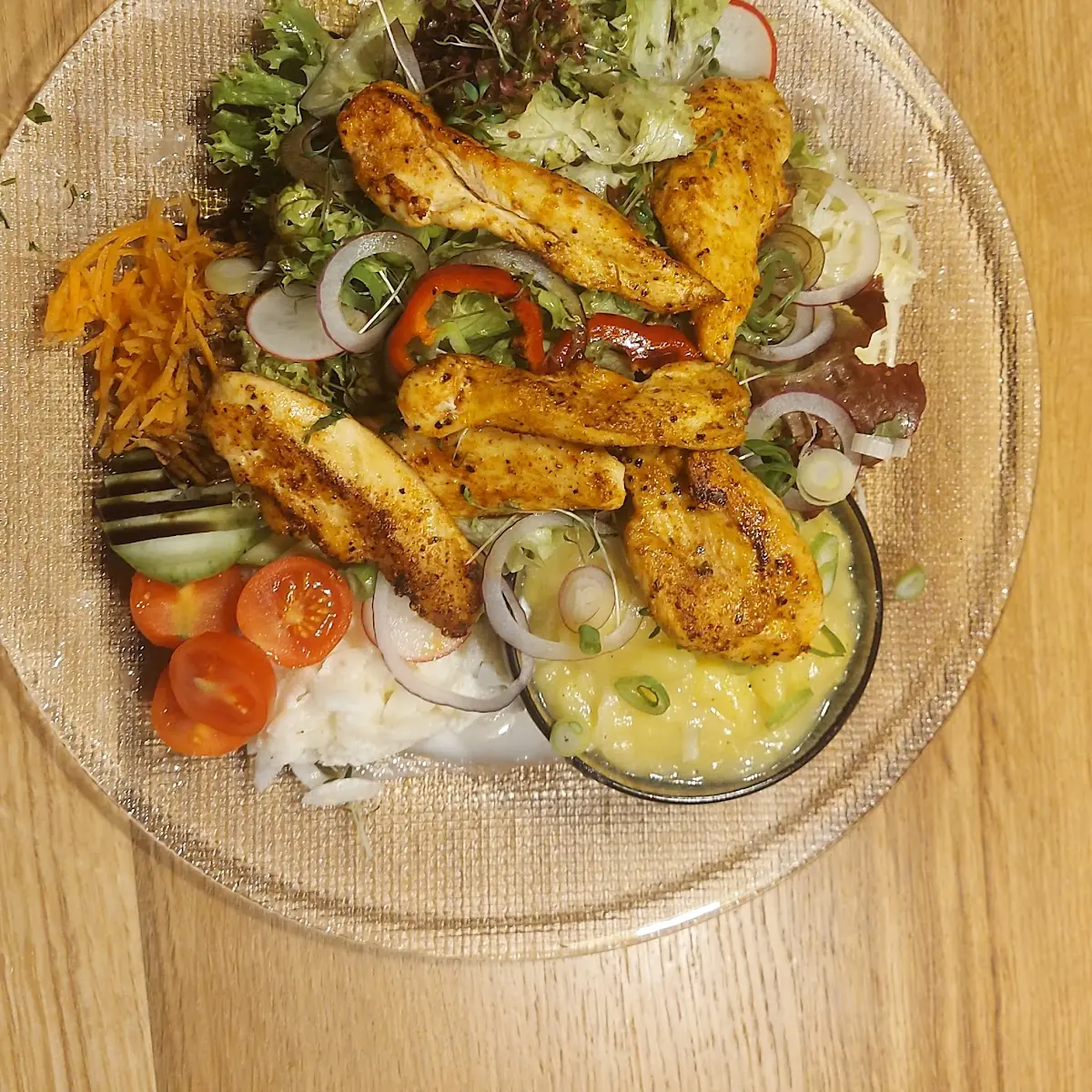Putenstreifen Auf Gem Salat