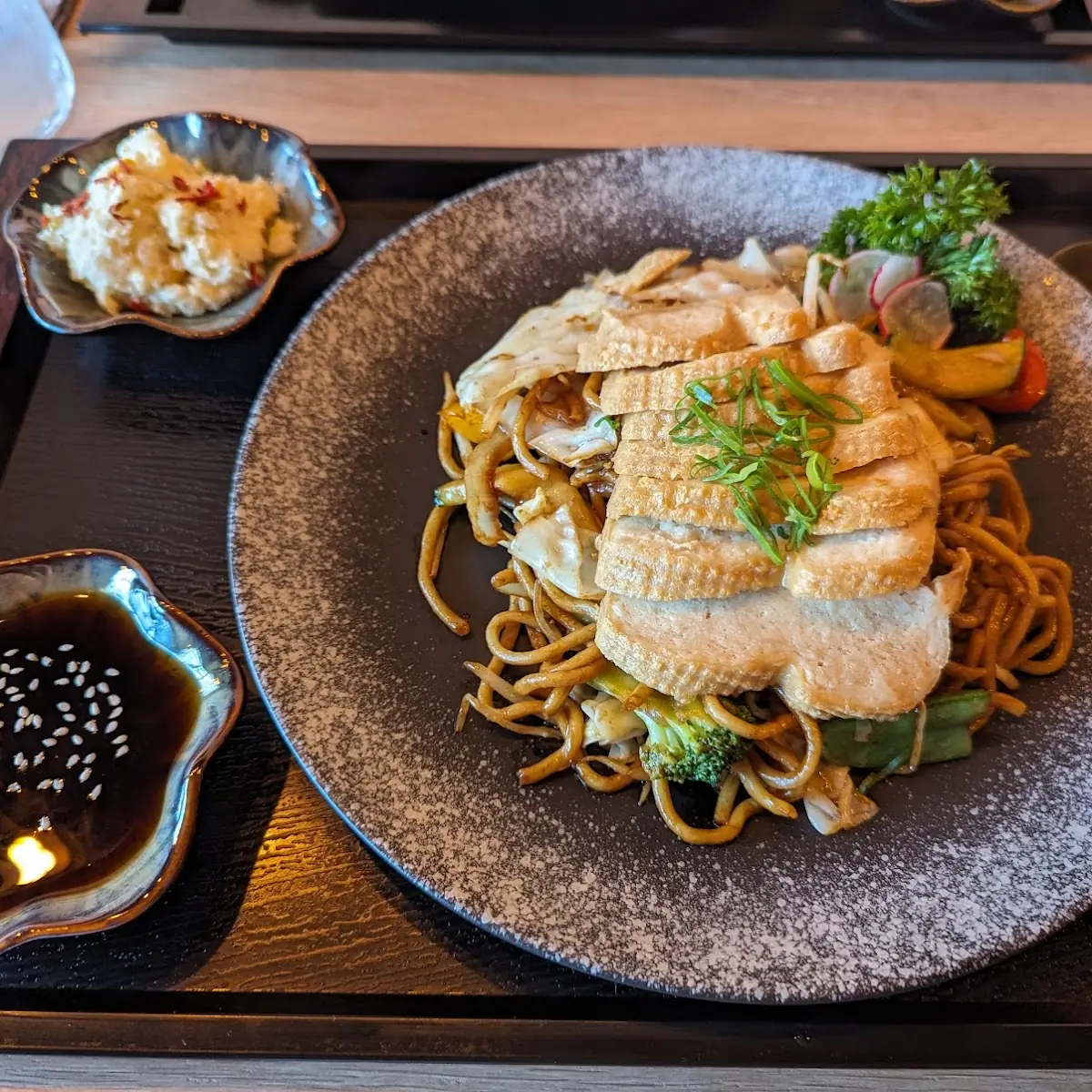Ramen Mit Veganen Huhn
