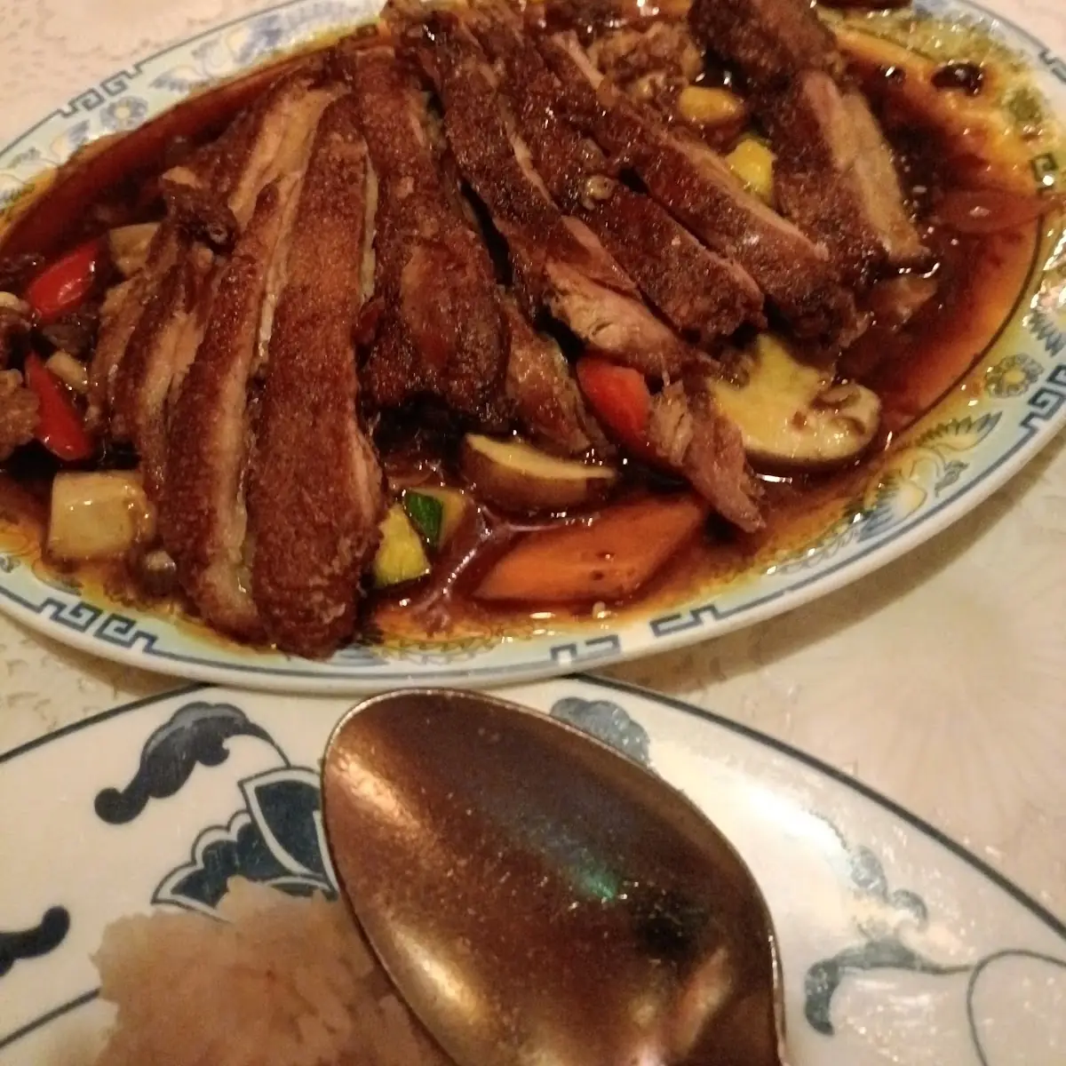 66- Knusprige Ente Mit Knoblauchsauce