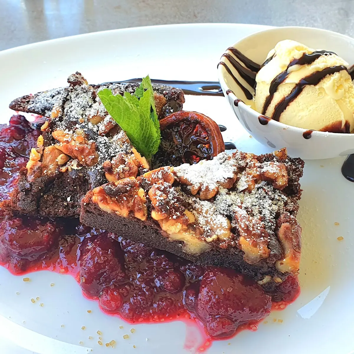 Schokobrowny Mit Himbeerröster