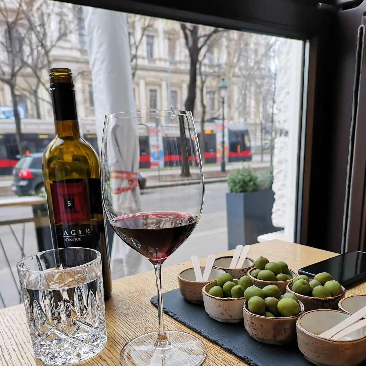 Red Wine and Olives