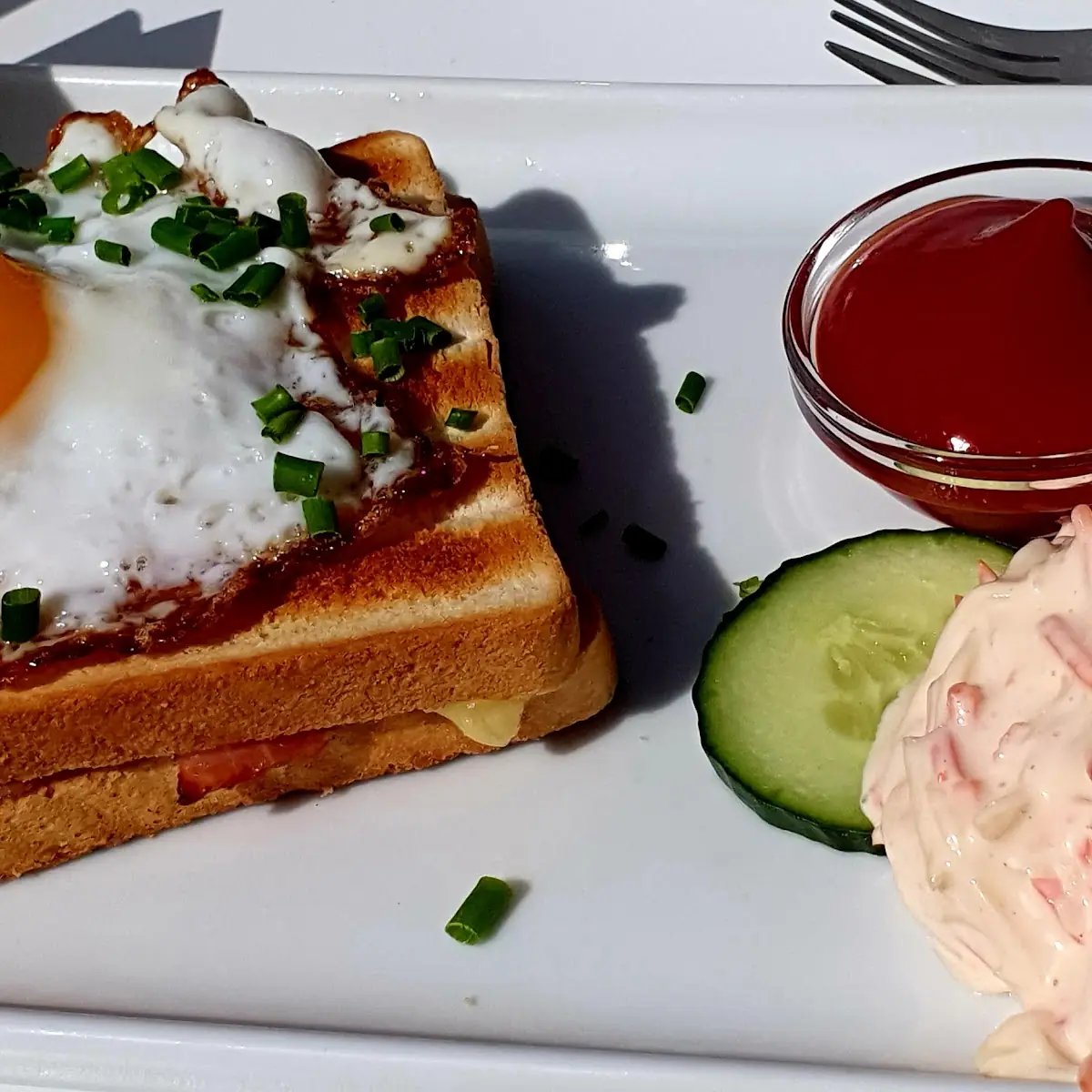 Bäckertoast Mit Spiegelei