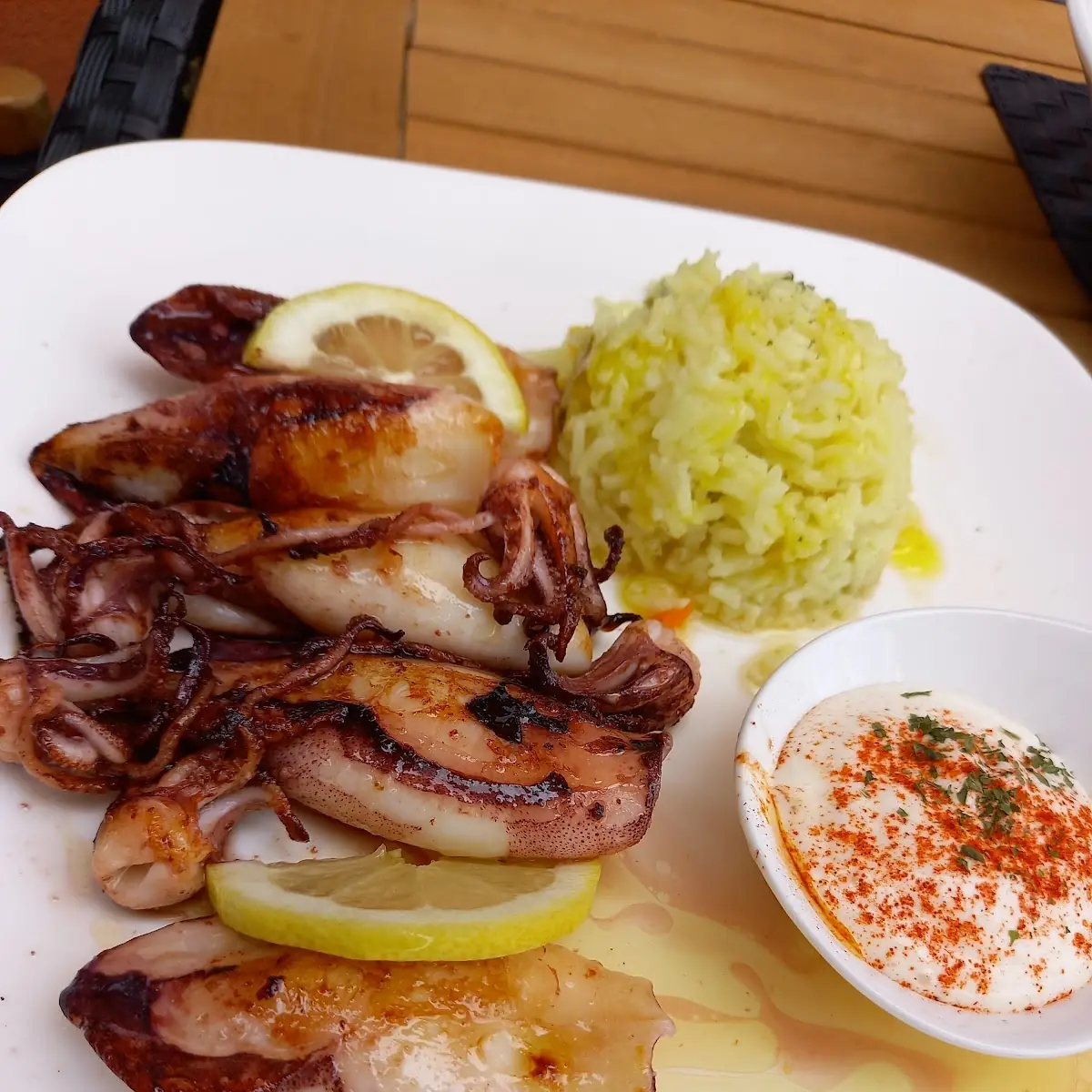 Gegrillte Calamari