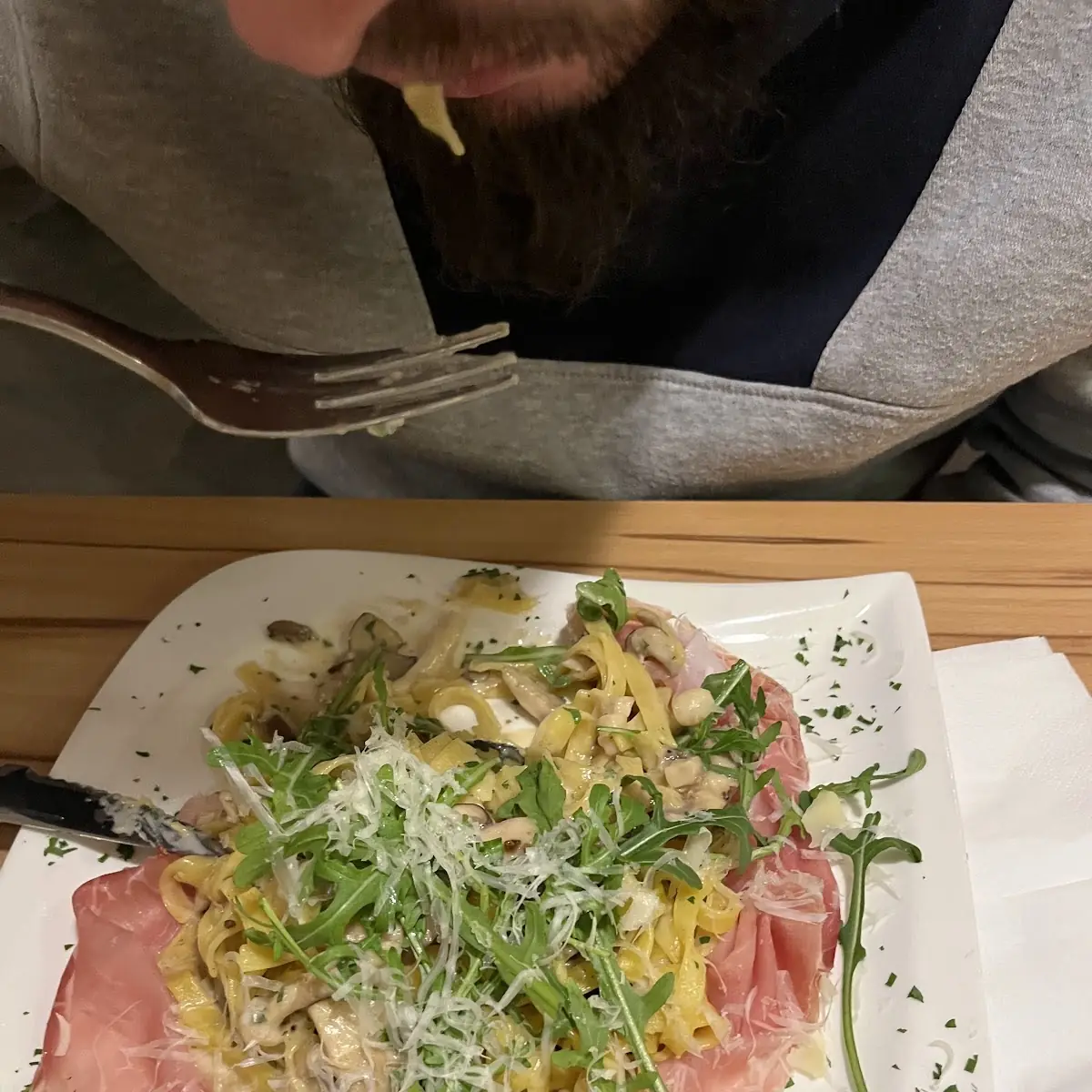 Pasta Tagliatelle With Funghi