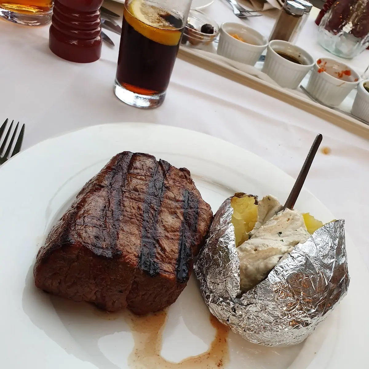 Steak Filetsteak Mit Ofenkartoffel