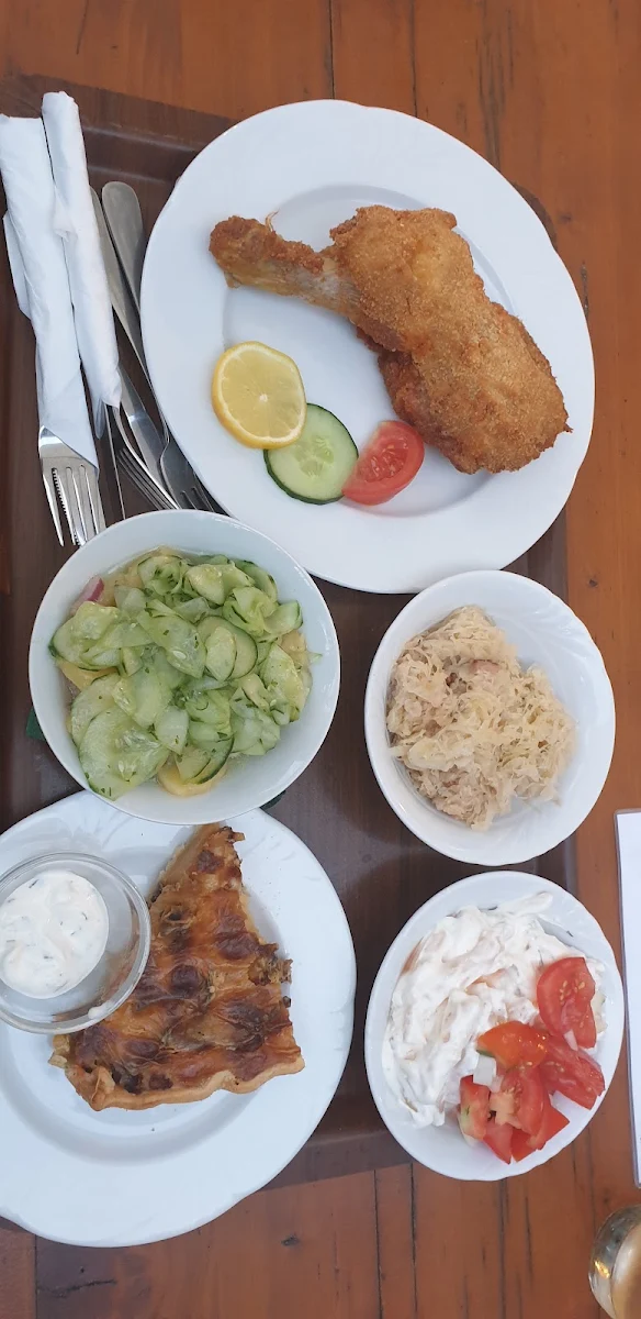 Backhenderl Mit Salat