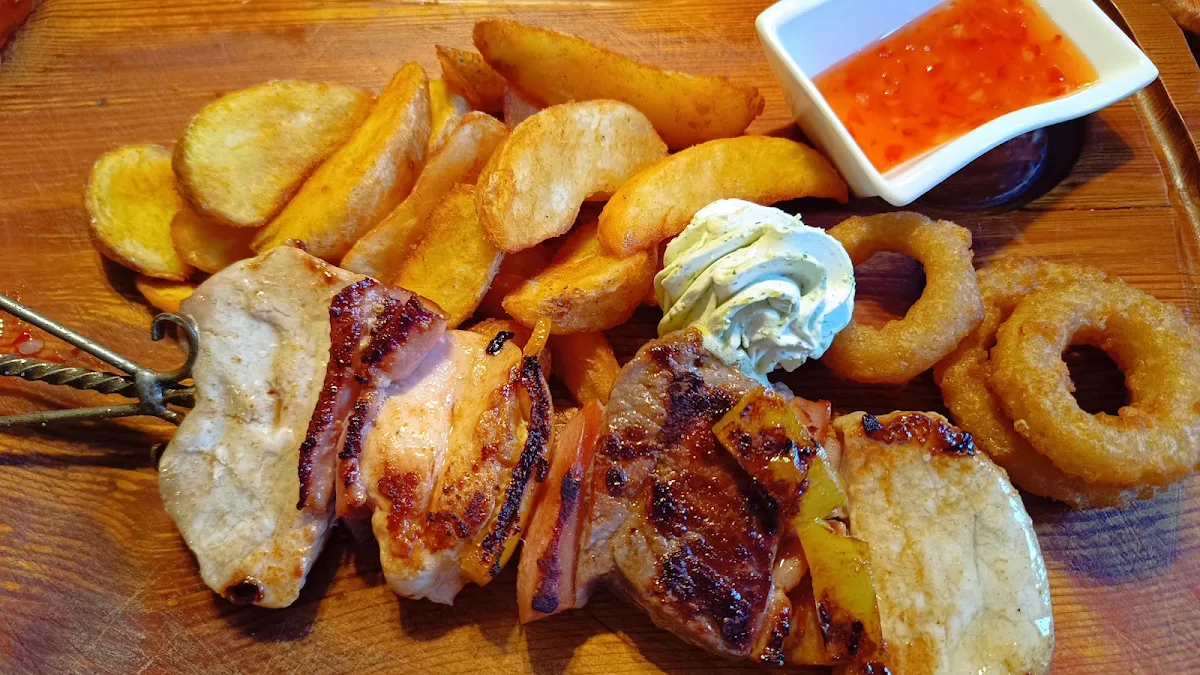 Grillspieß Mit Kartoffelecken