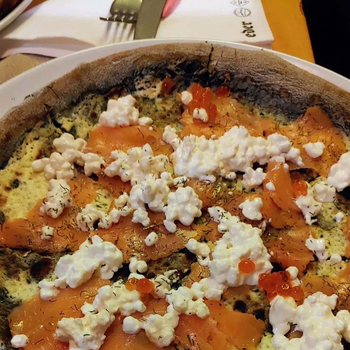 Pizza Mit Lachs Und Kaviar