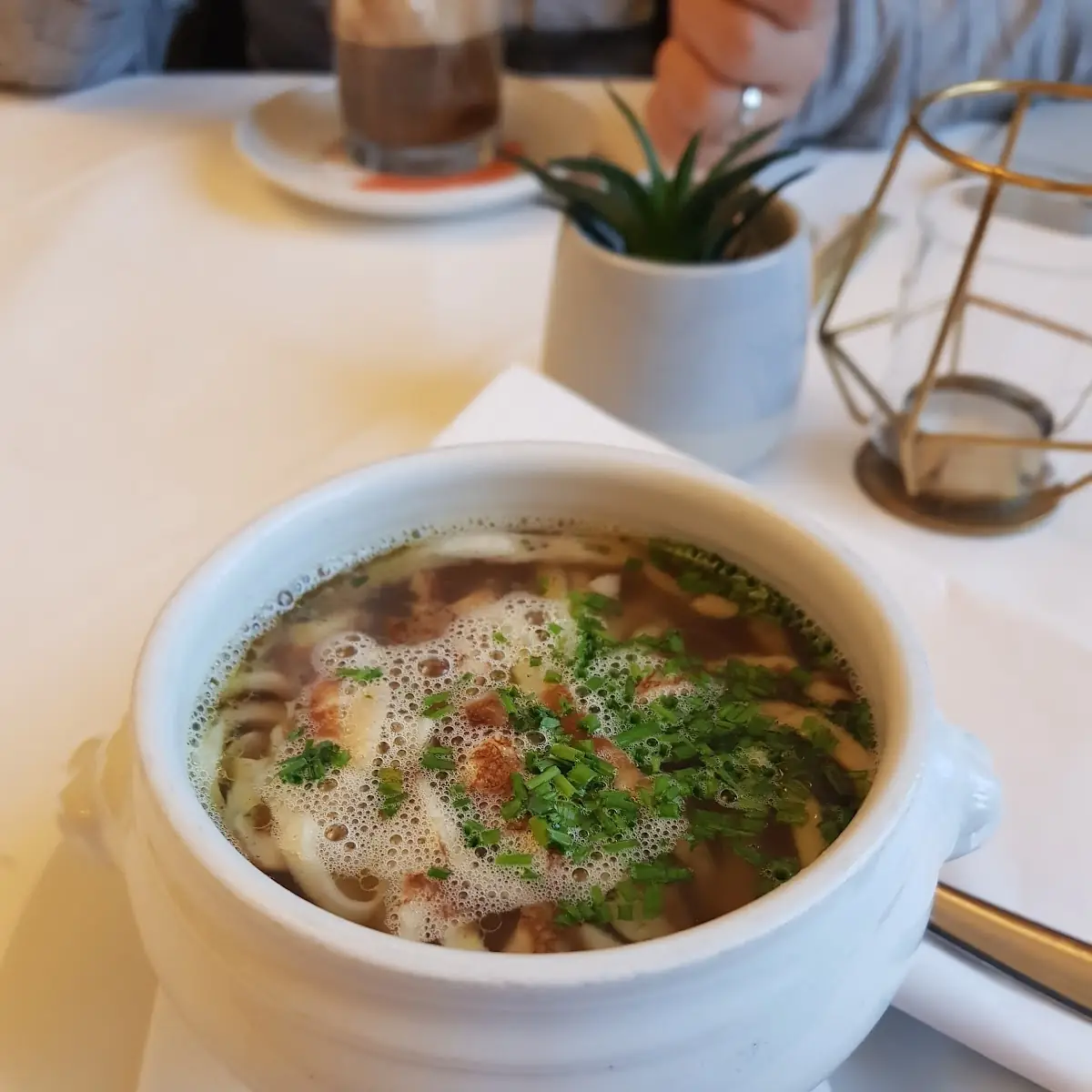 Beef Consomme with Semolina Dumplings