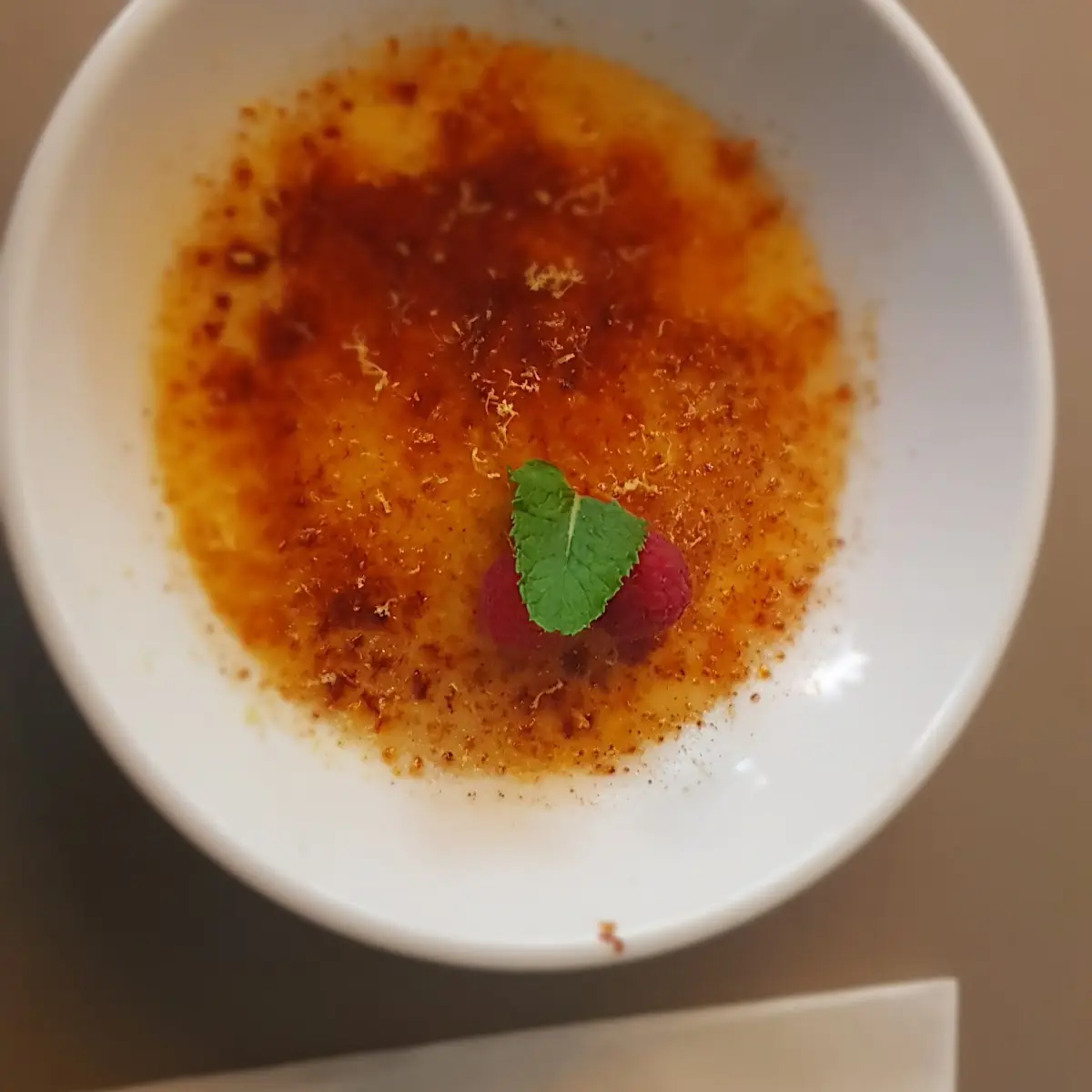 Creme Brulee Mit Himbeeren