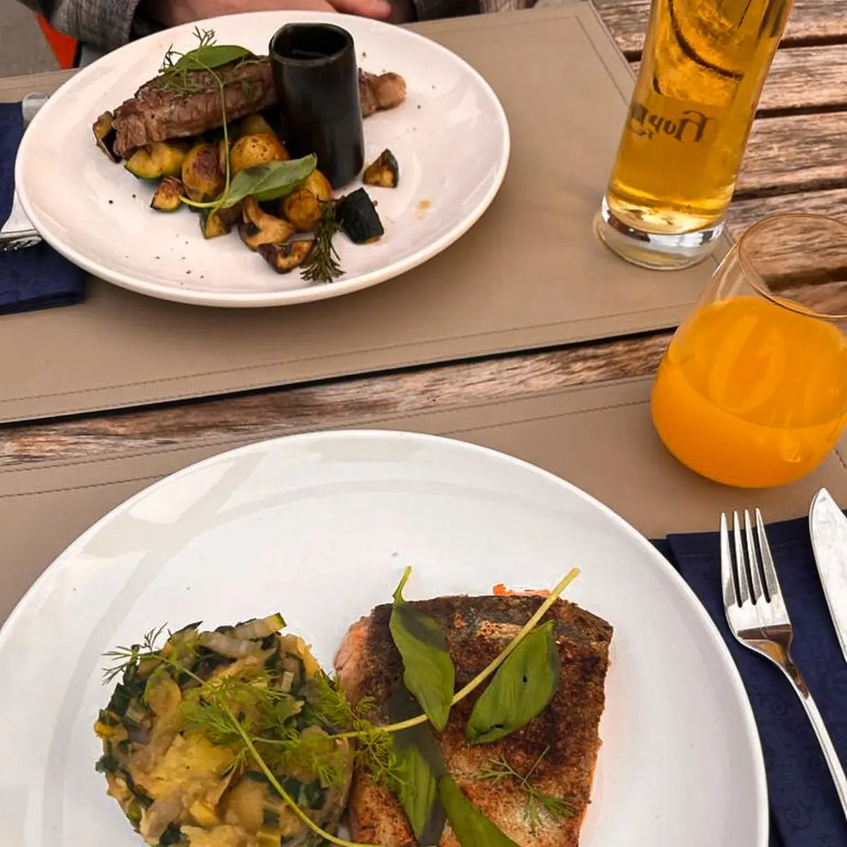 Lachsfilet, Wirtshaus am Kampesberg