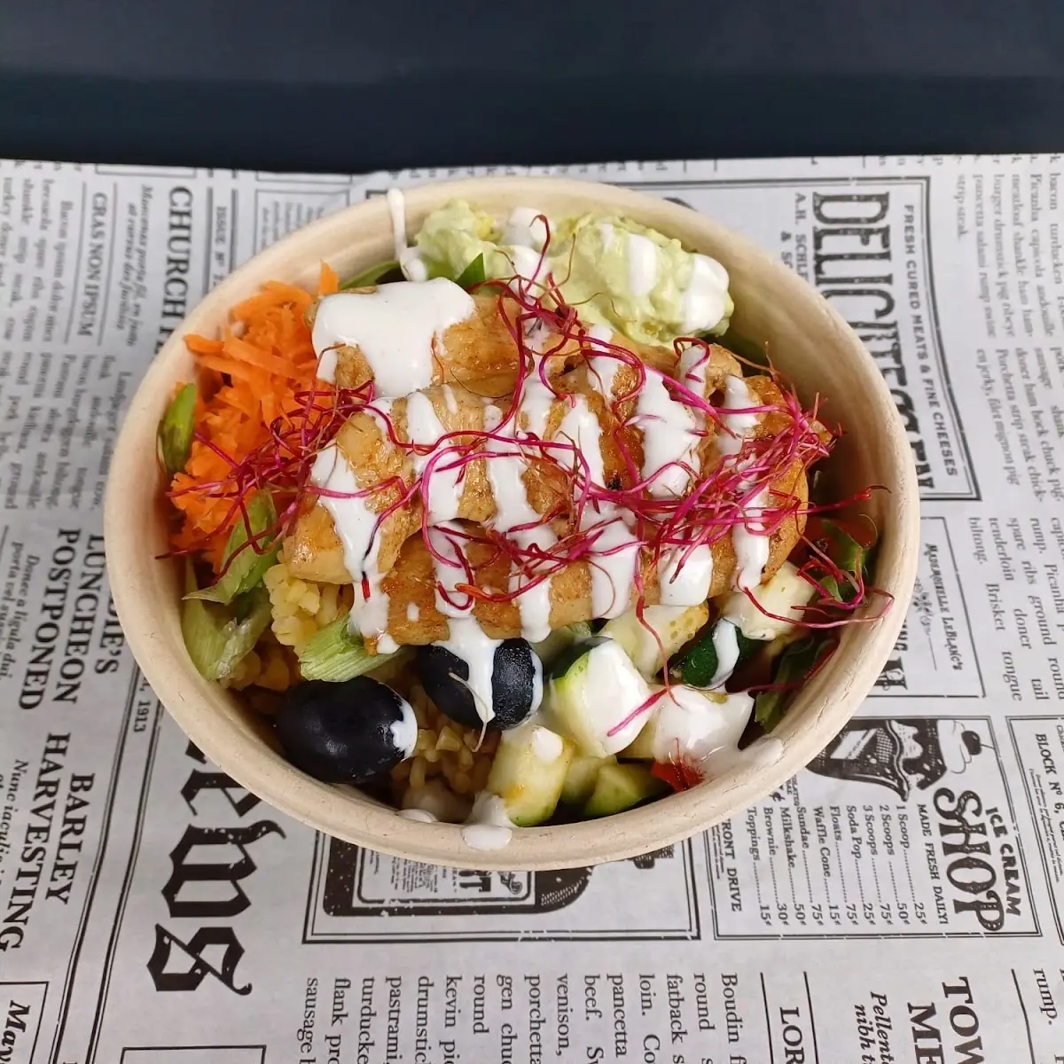 Huhn Bulgur Bowl