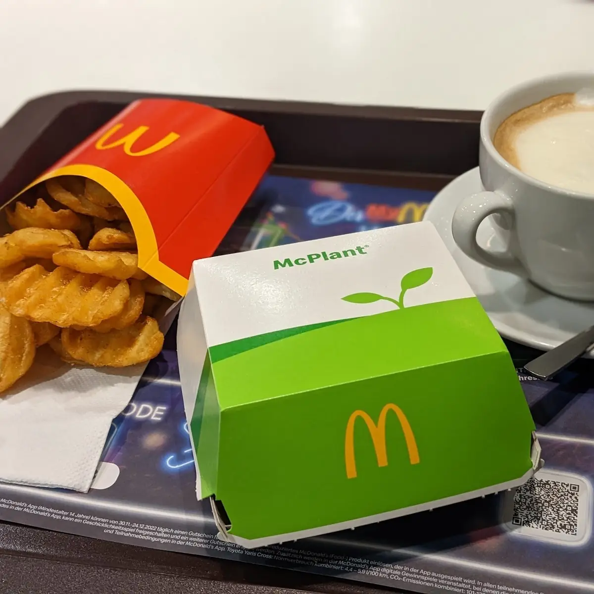 Hamburger Kaffee Pommes