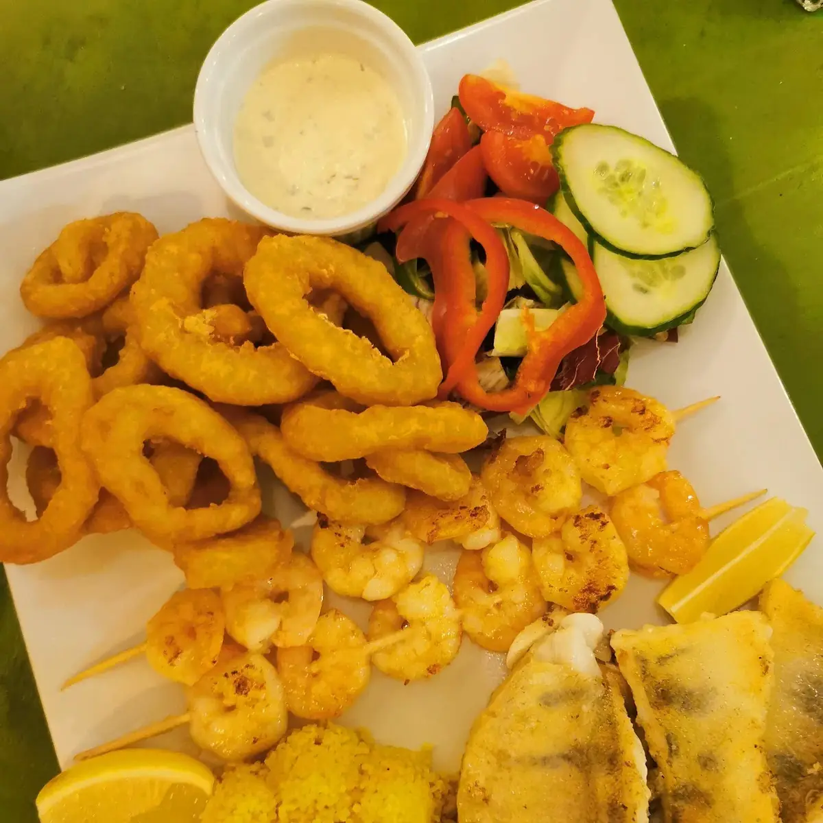 Frittierte Calamari
