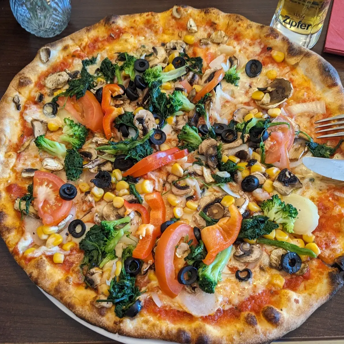 Pizza Mit Gegrilltem Gemüse