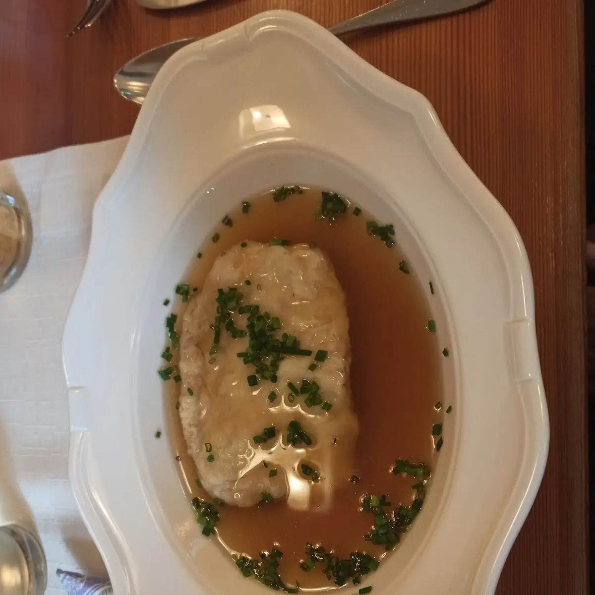 Grammelstrudel Suppe