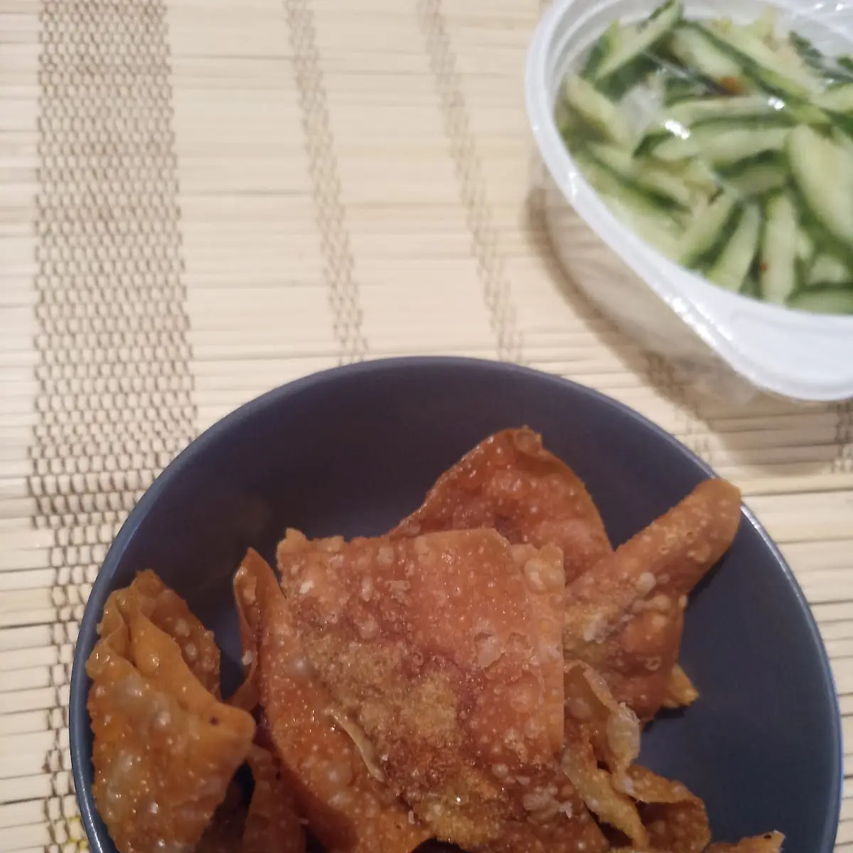 Gebackene Wan Tan