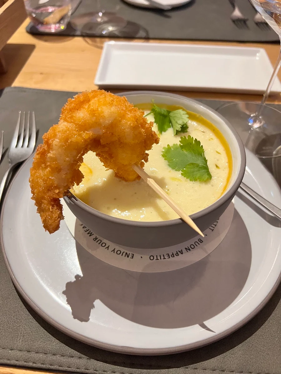 Kürbissuppe Mit Garnele