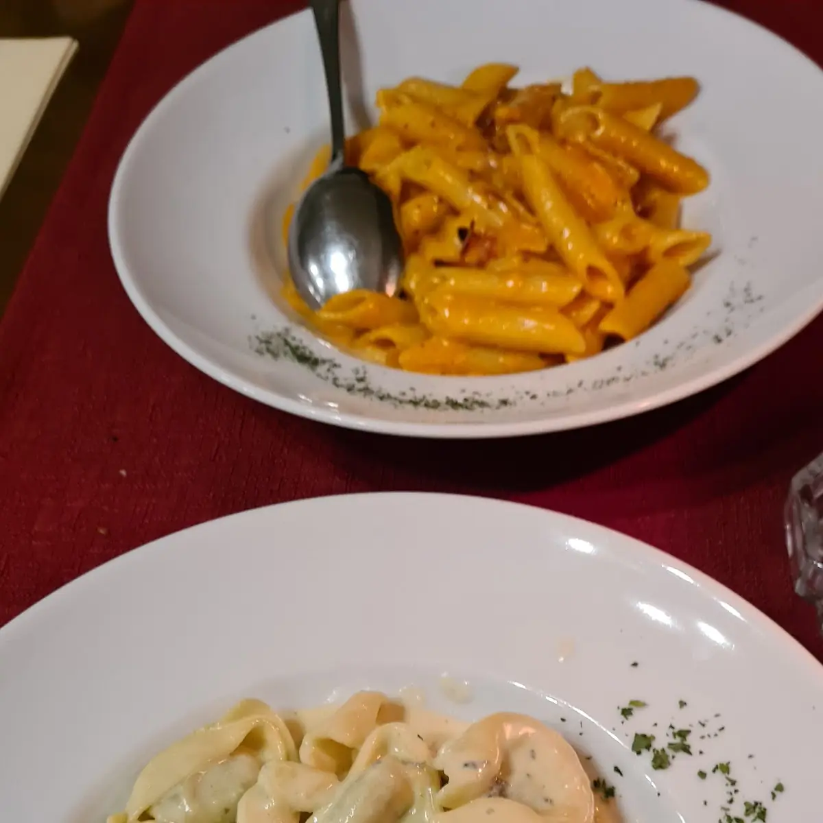 Tortellini Al Gorgonzola Und Penne Fume