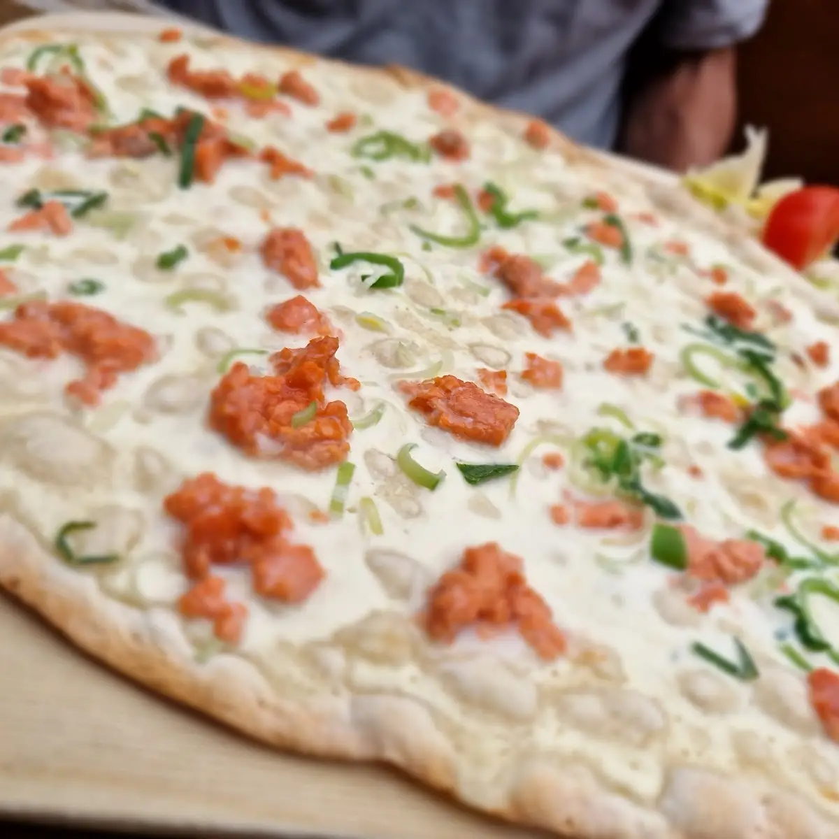 Flammkuchen Mit Lachs