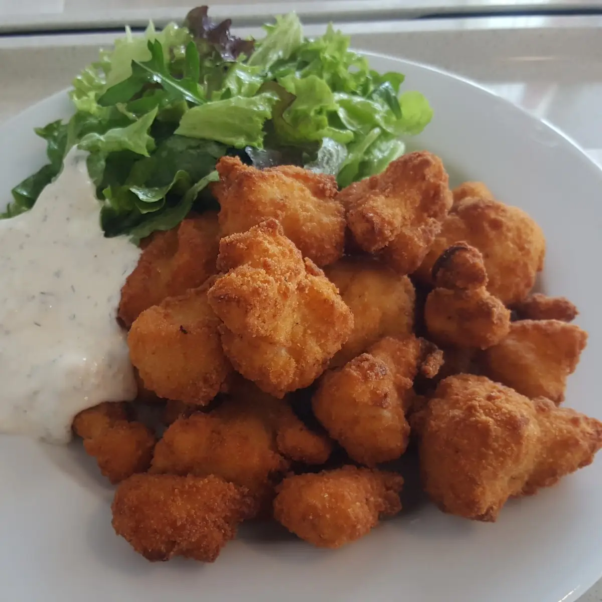 Gebackener Karfiol Mit Salat