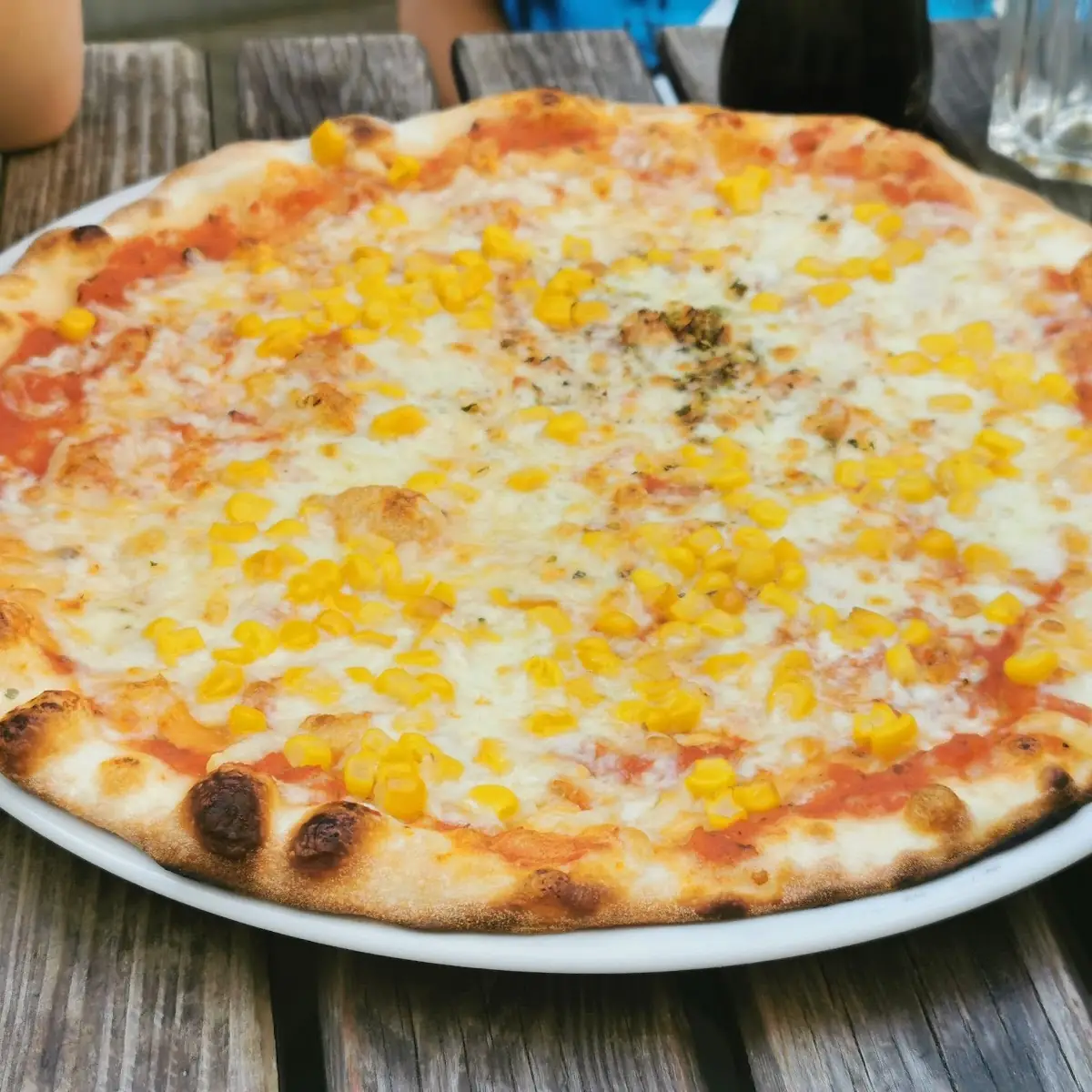 Pizza Margherita Mit Extra Mais