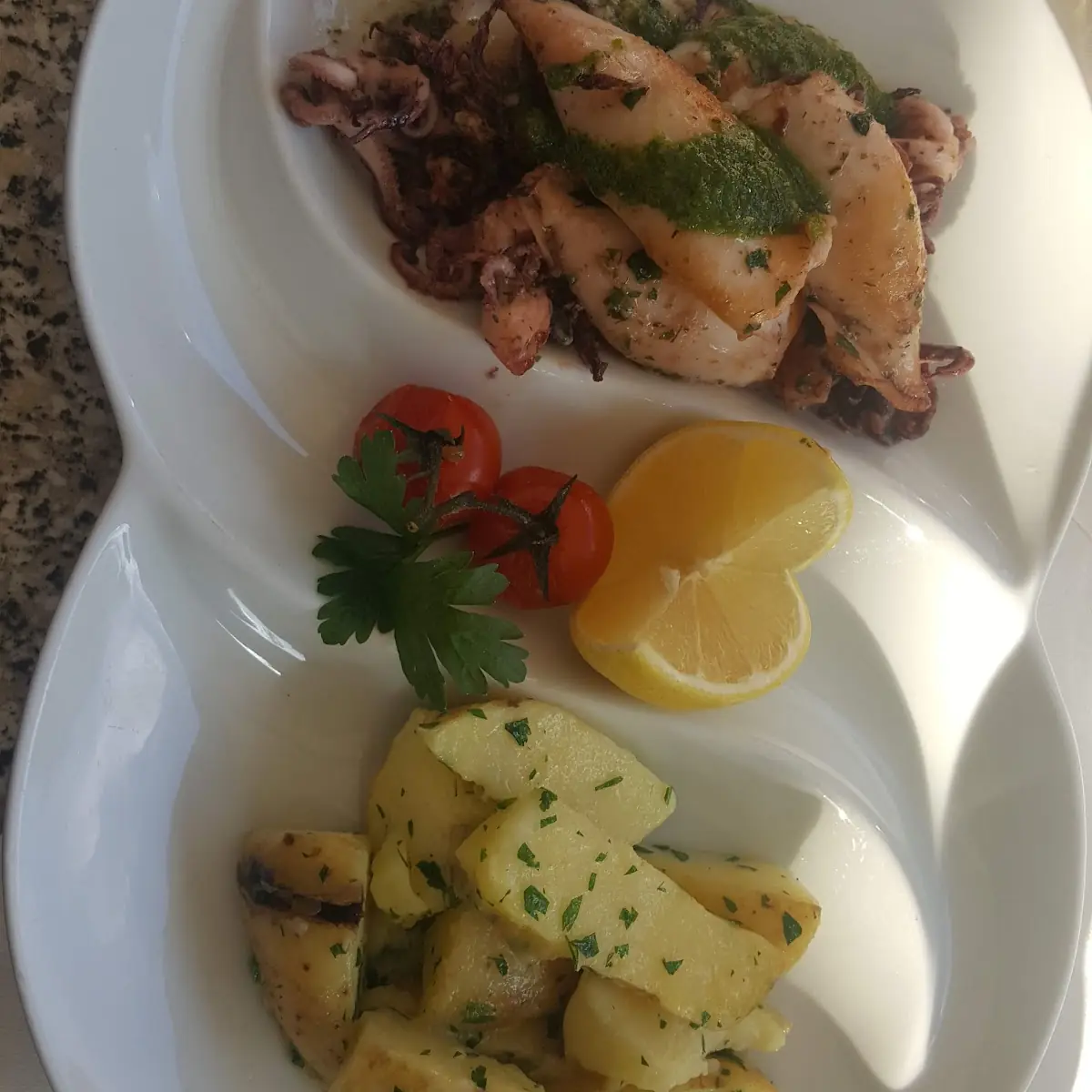 Gegrillte Calamari Rosa