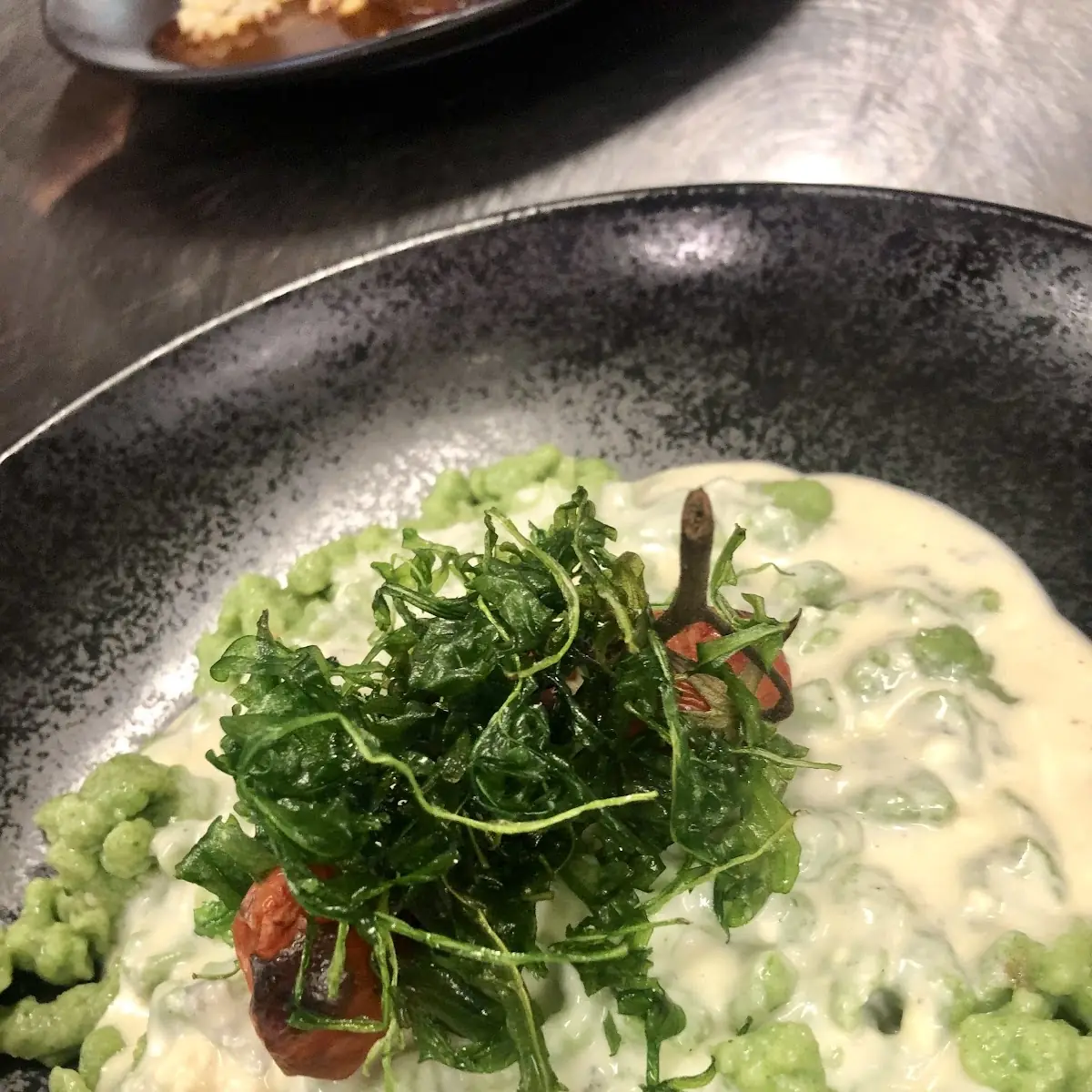 Spinat Spätzle Mit Gorgonzola Rahm