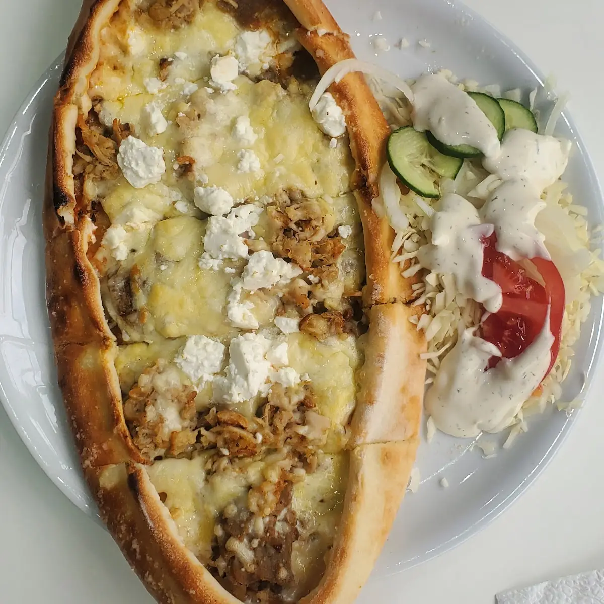 Pide with Goat Cheese