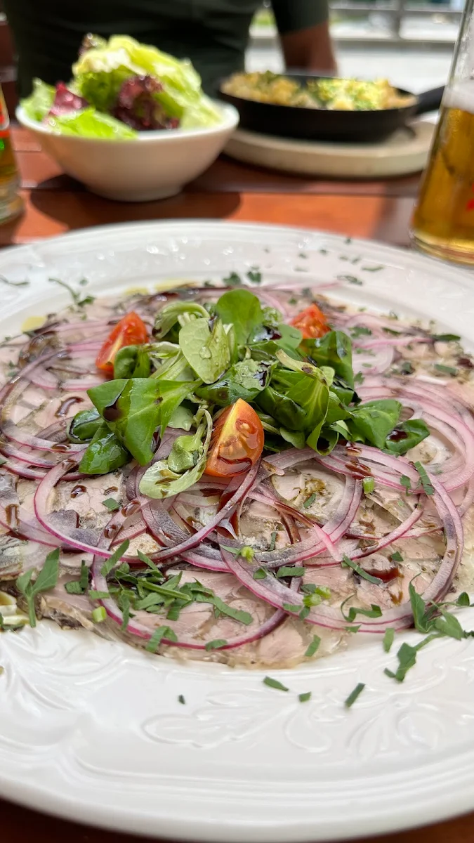 Sülzen Carpaccio Mit Kürbiskernöl