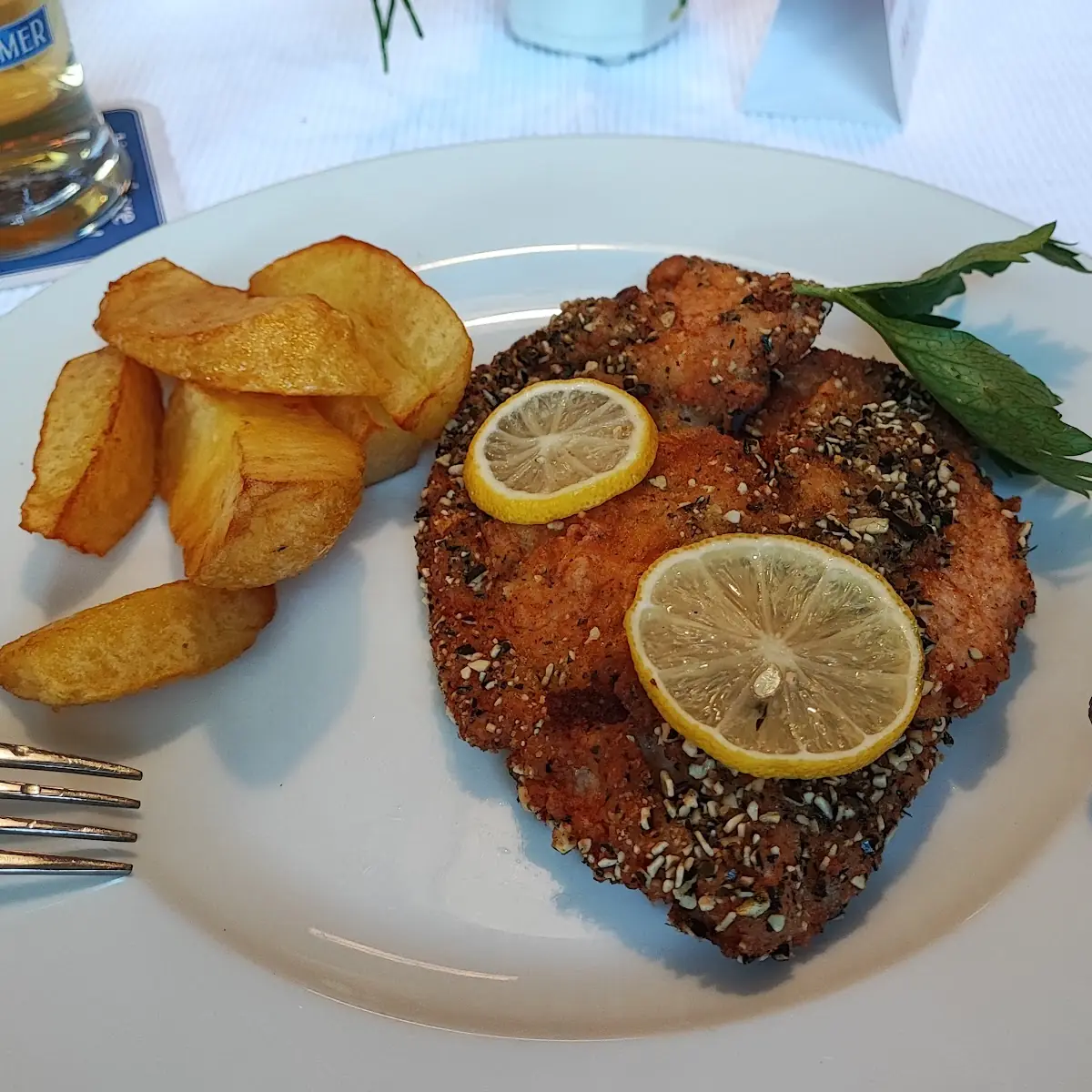 Schnitzel In Kürbispanade