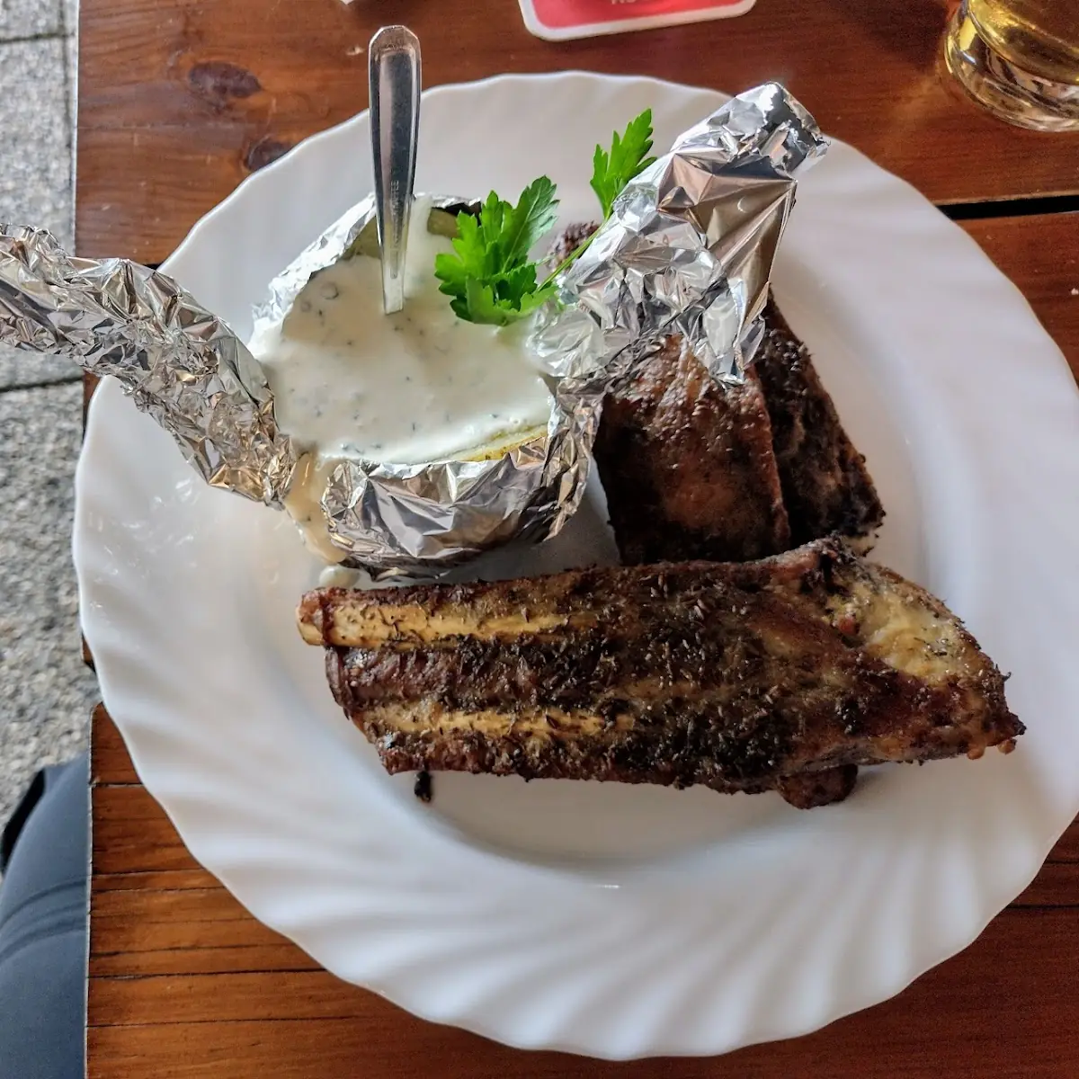 Spare Ribs Mit Ofenkartoffel