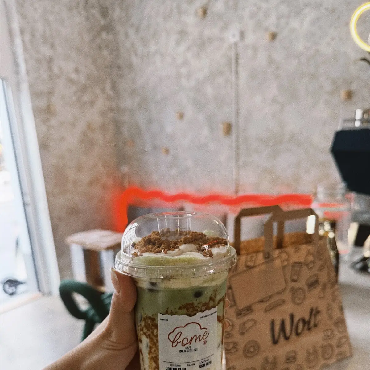 Biscoff Matcha Latte
