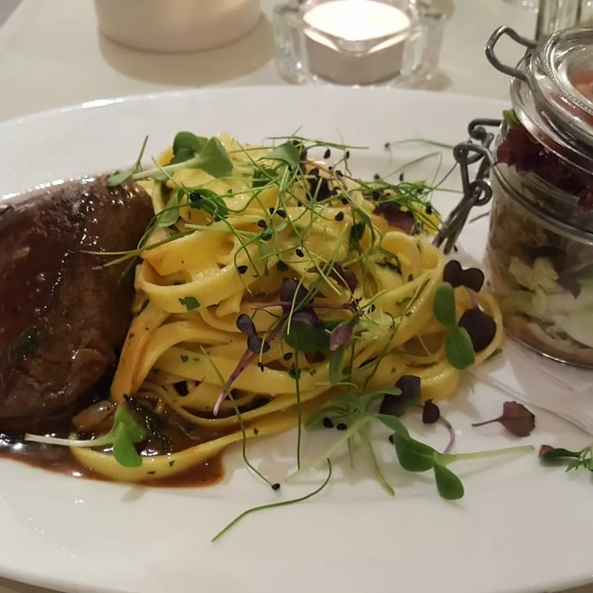 Filetsteak Mit Tagliatelle