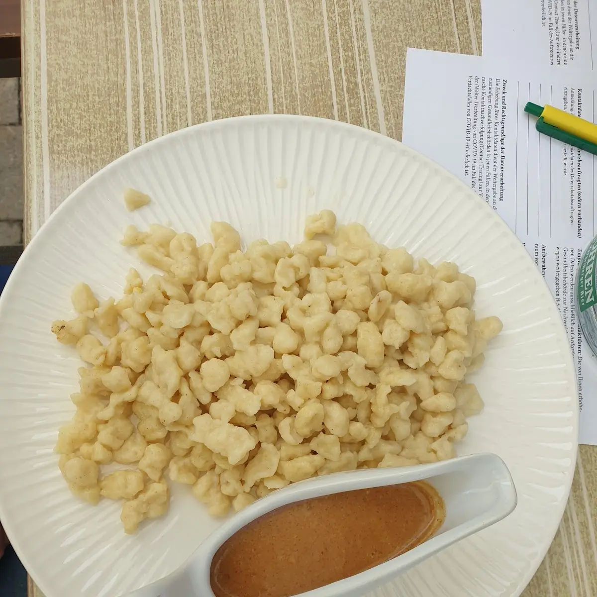 Kinder Spätzle Mit Sauce